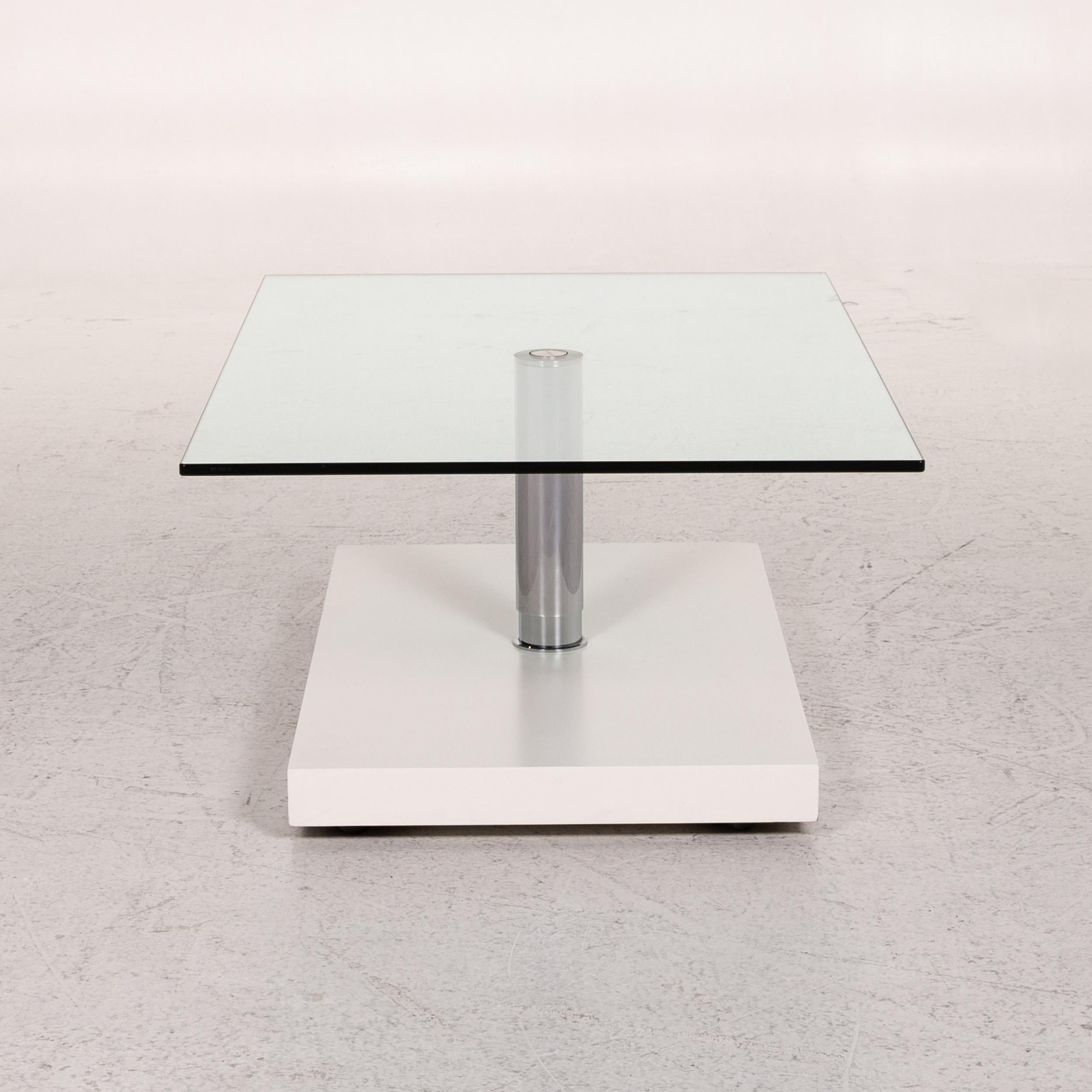 Ronald Schmitt K 436 Glass Coffee Table White Table 4