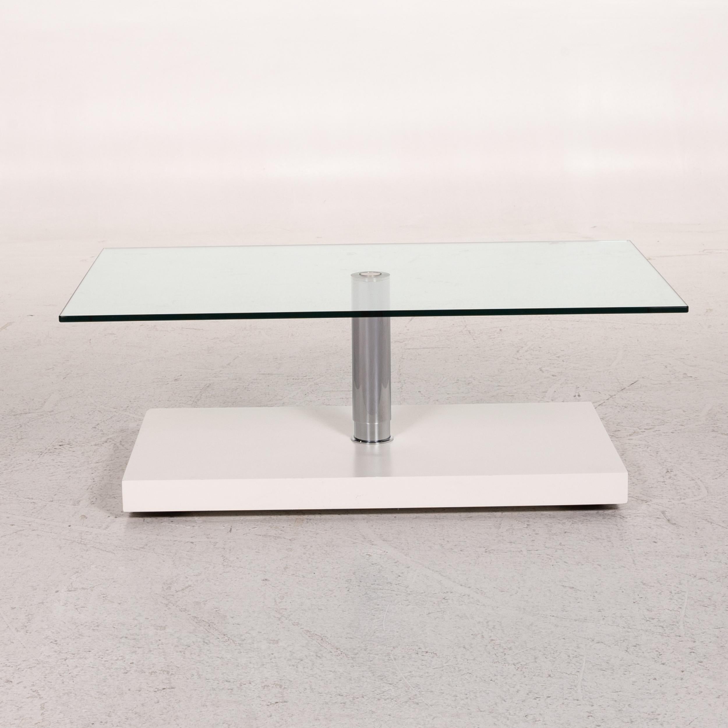 Ronald Schmitt K 436 Glass Coffee Table White Table 5