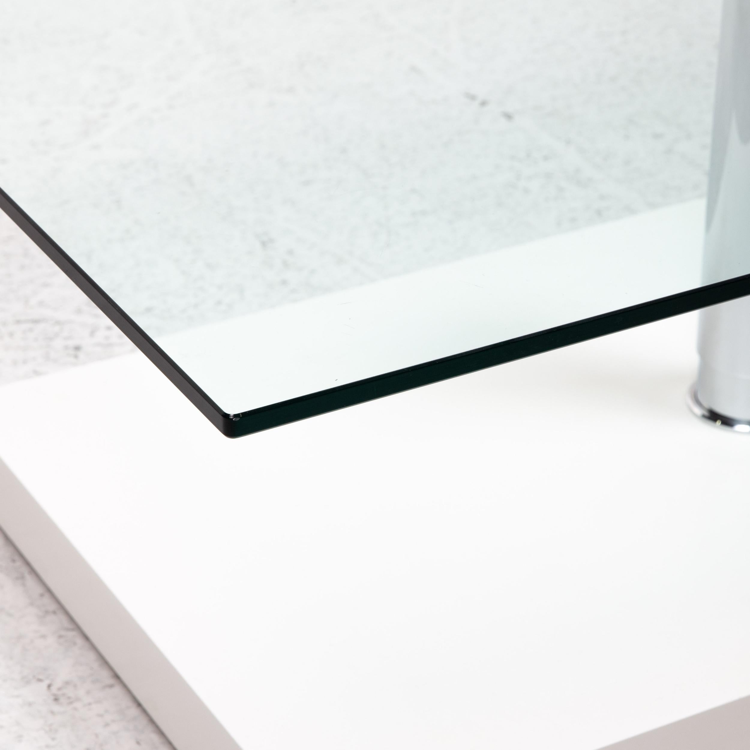 Modern Ronald Schmitt K 436 Glass Coffee Table White Table
