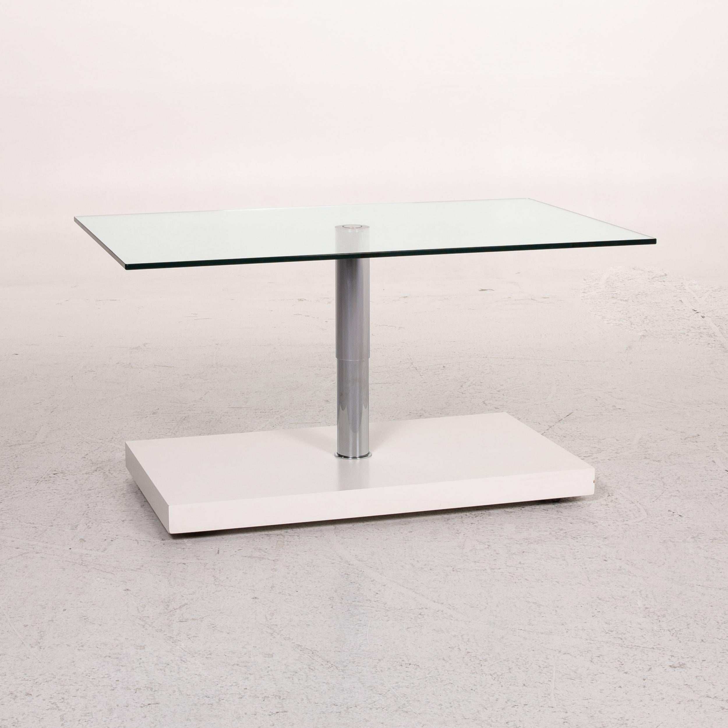Ronald Schmitt K 436 Glass Coffee Table White Table 2