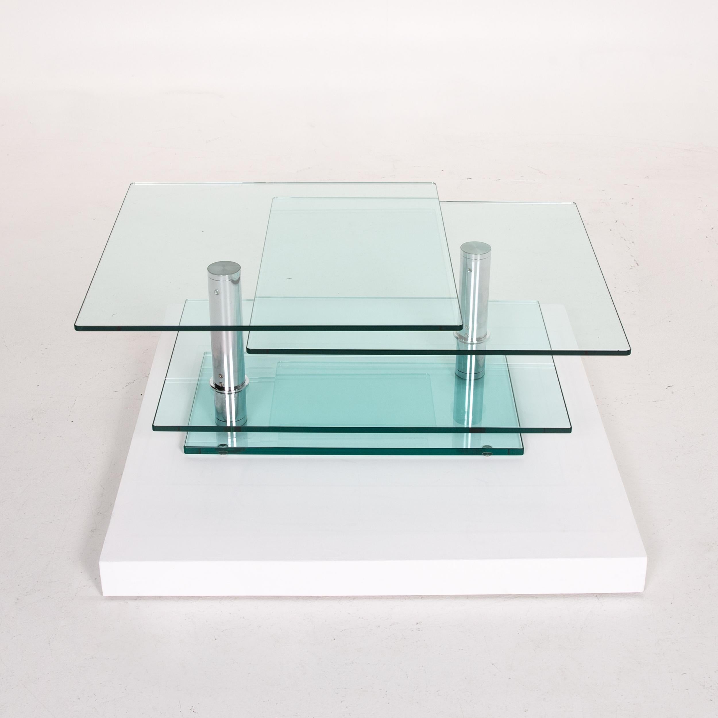 Ronald Schmitt K 500 Glass Coffee Table Metal Table Function Adjustable For Sale 1