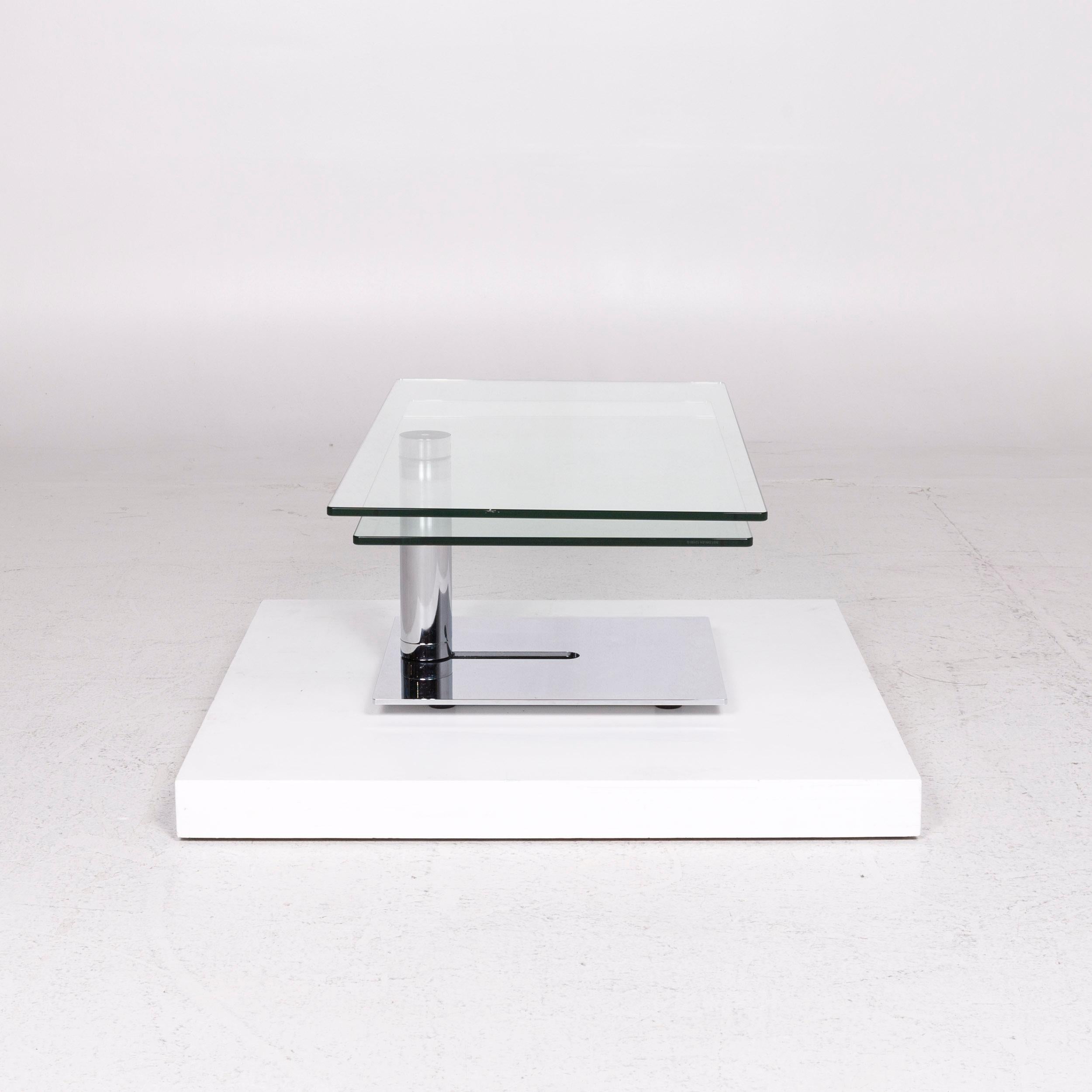 Ronald Schmitt K 620 Glass Coffee Table Silver Table 1