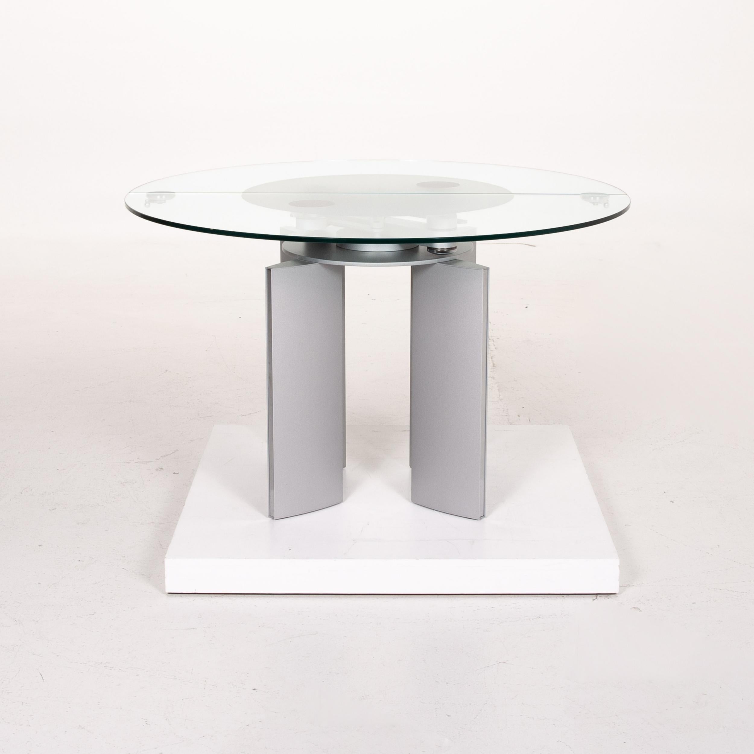 Ronald Schmitt K / G 750 / E Glass Dining Table Metal Table For Sale 4