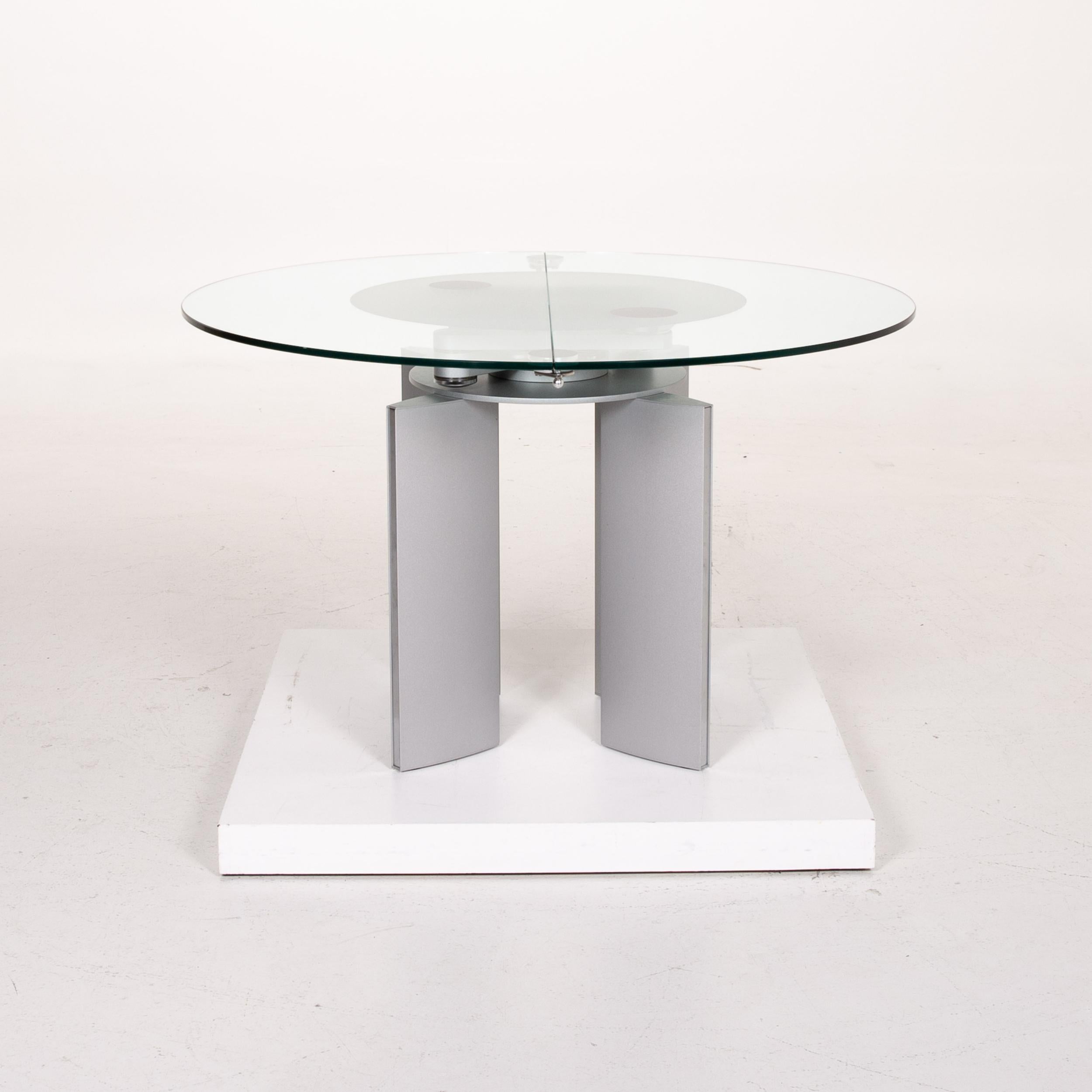 Ronald Schmitt K / G 750 / E Glass Dining Table Metal Table For Sale 5