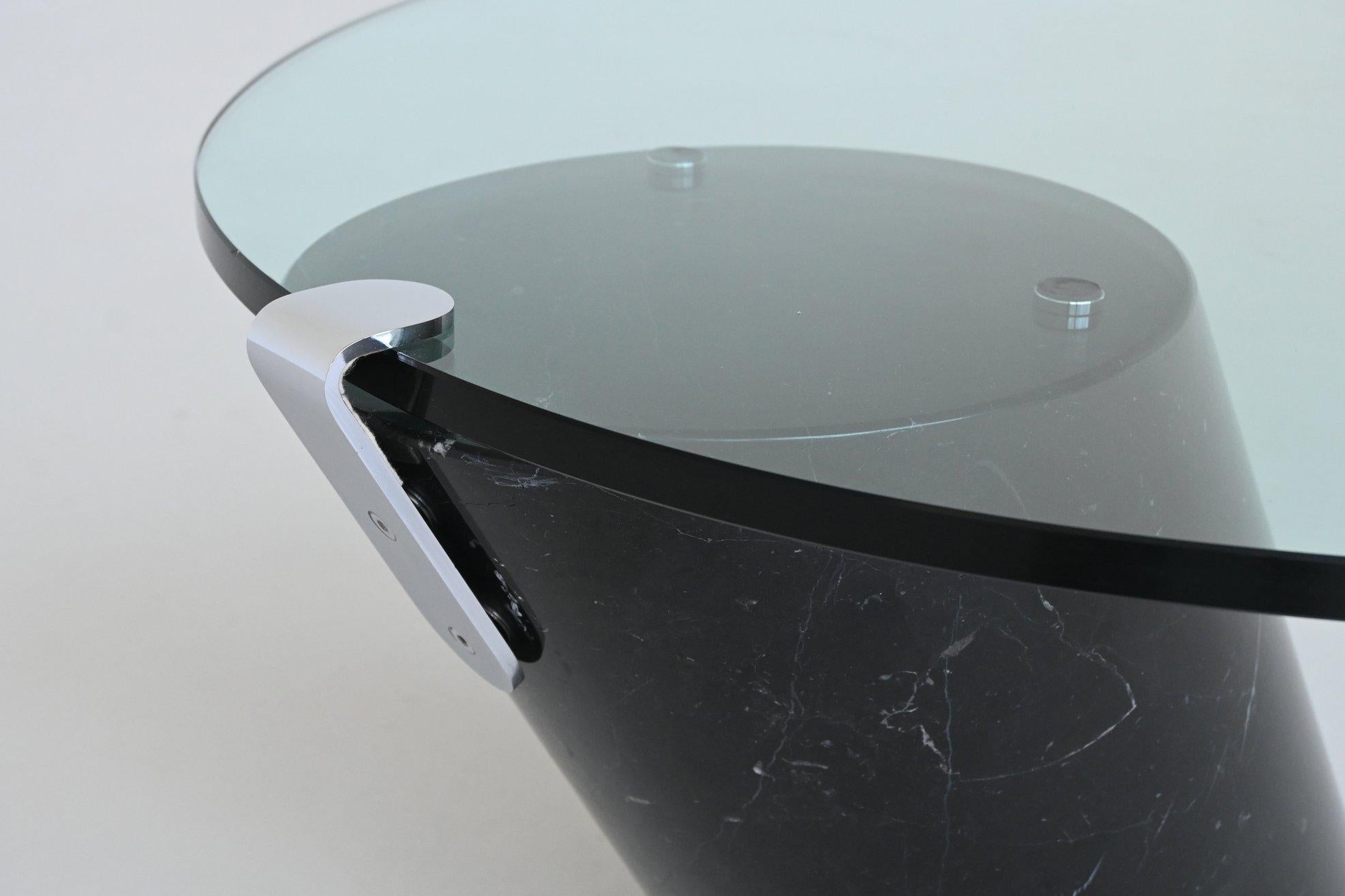 Ronald Schmitt Table basse K1000 marbre noir Suisse 1974 4