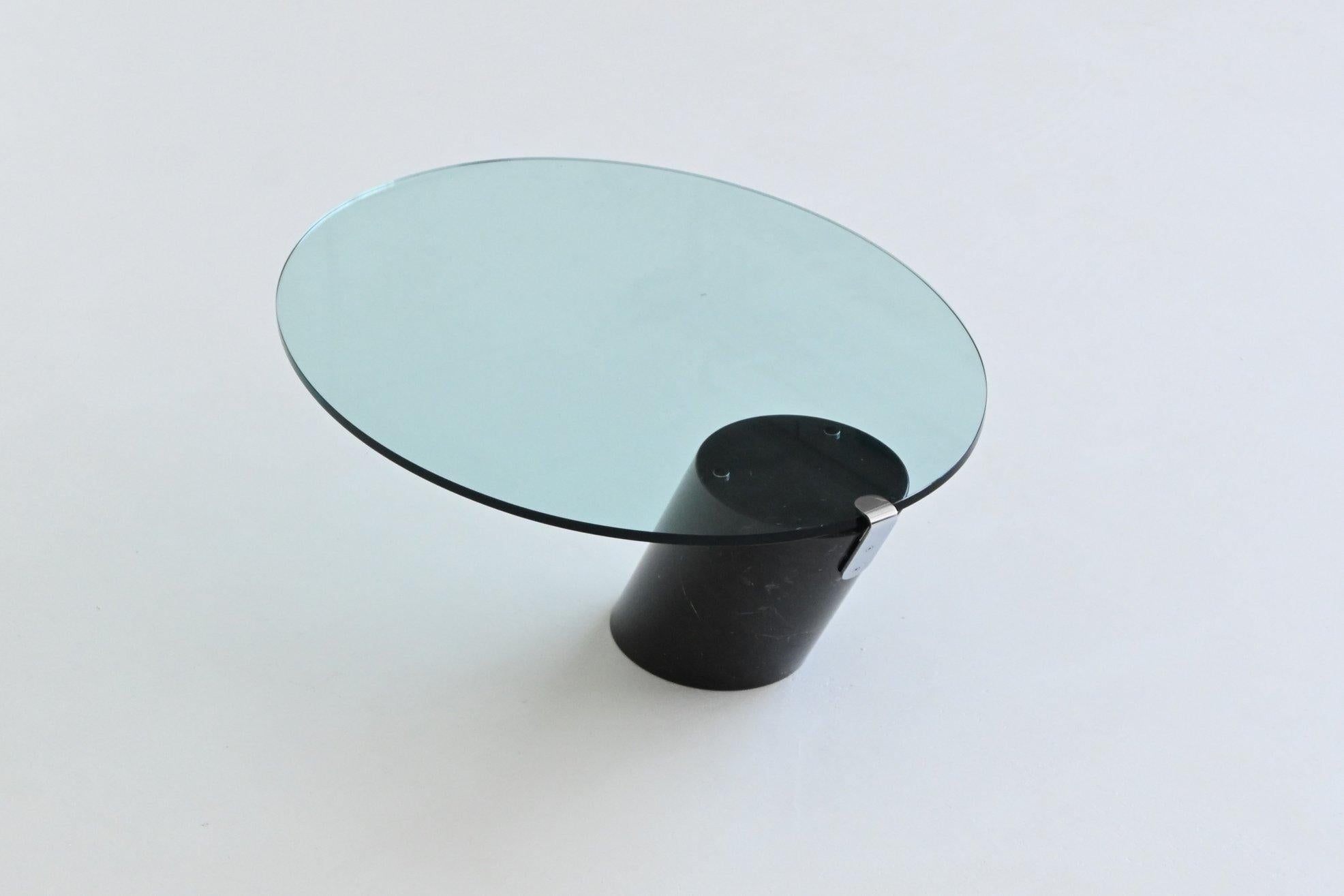 Ronald Schmitt Table basse K1000 marbre noir Suisse 1974 Bon état à Etten-Leur, NL