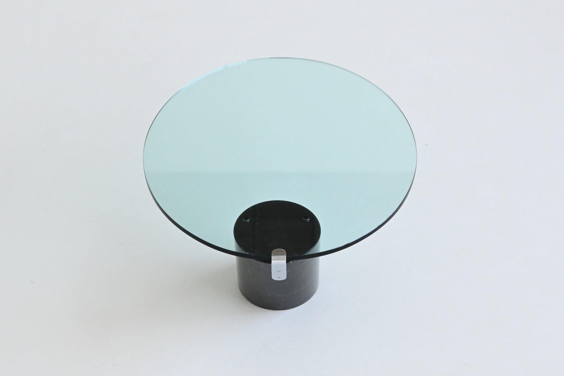Fin du 20e siècle Ronald Schmitt Table basse K1000 marbre noir Suisse 1974