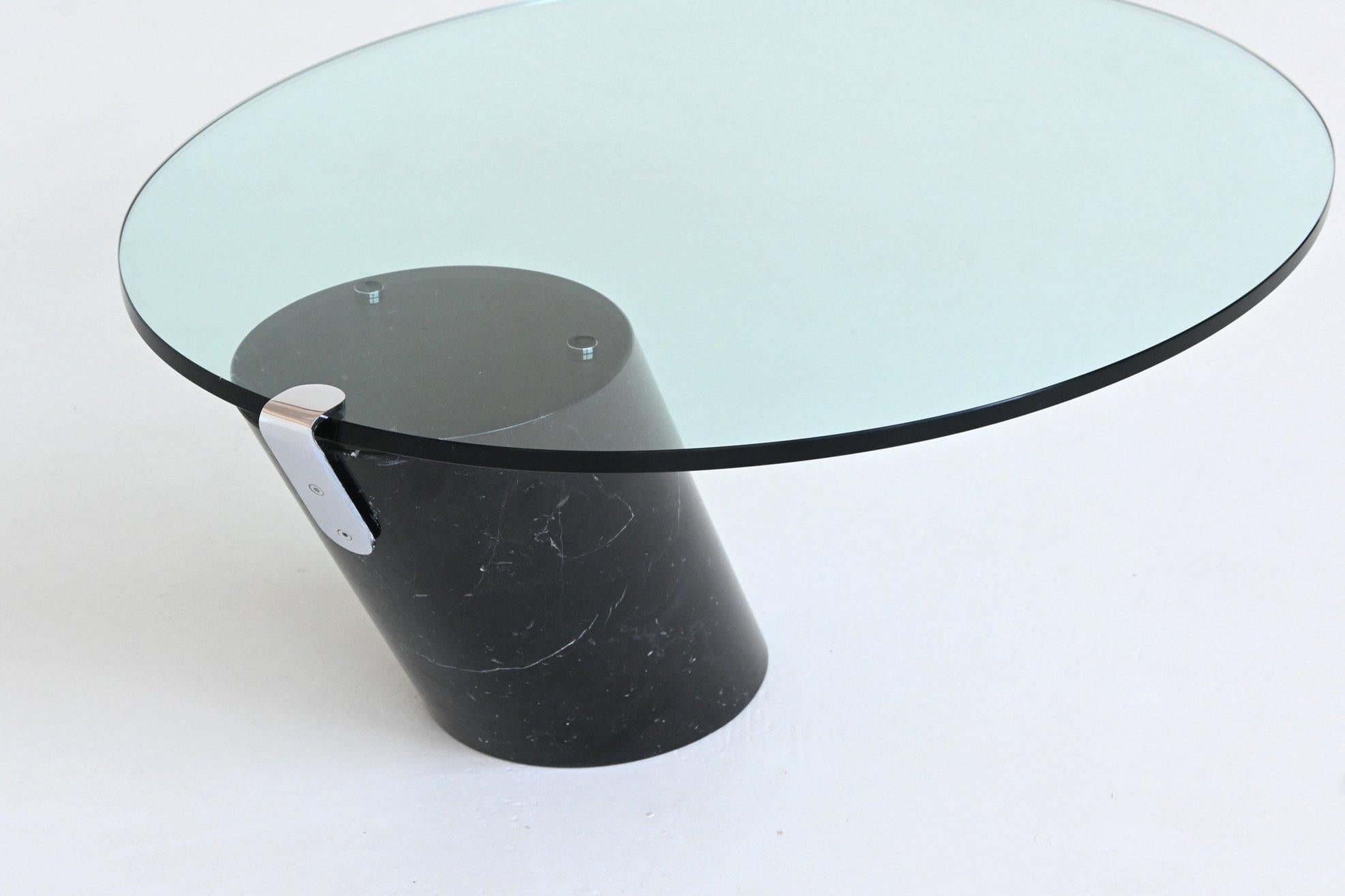 Ronald Schmitt Table basse K1000 marbre noir Suisse 1974 2