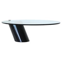Ronald Schmitt “K1000” coffee table black marble Switzerland 1974