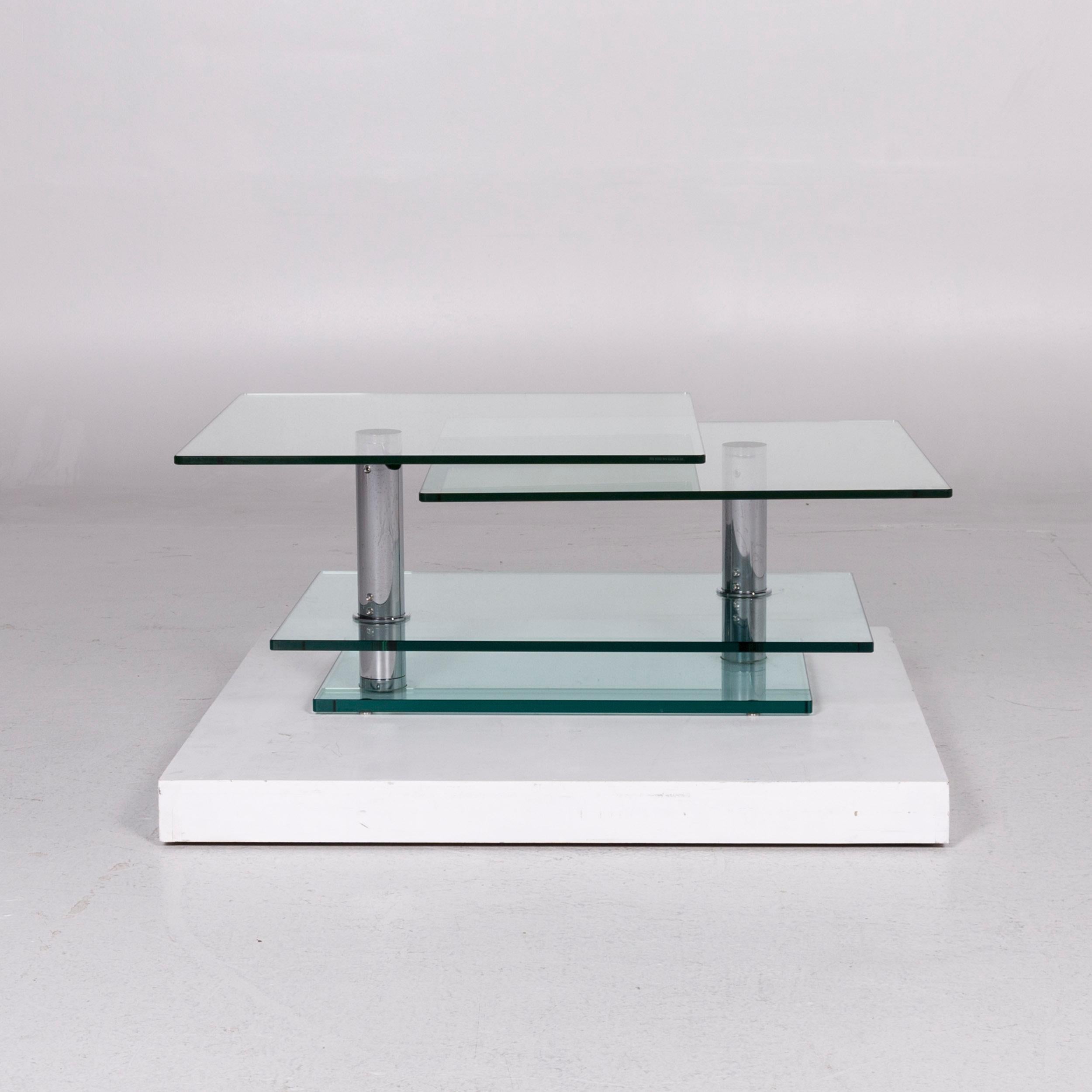 Ronald Schmitt K500 Glass Coffee Table Function For Sale 3