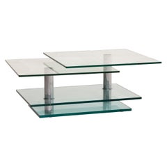 Ronald Schmitt K500 Glass Table Coffee Table Chrome Function