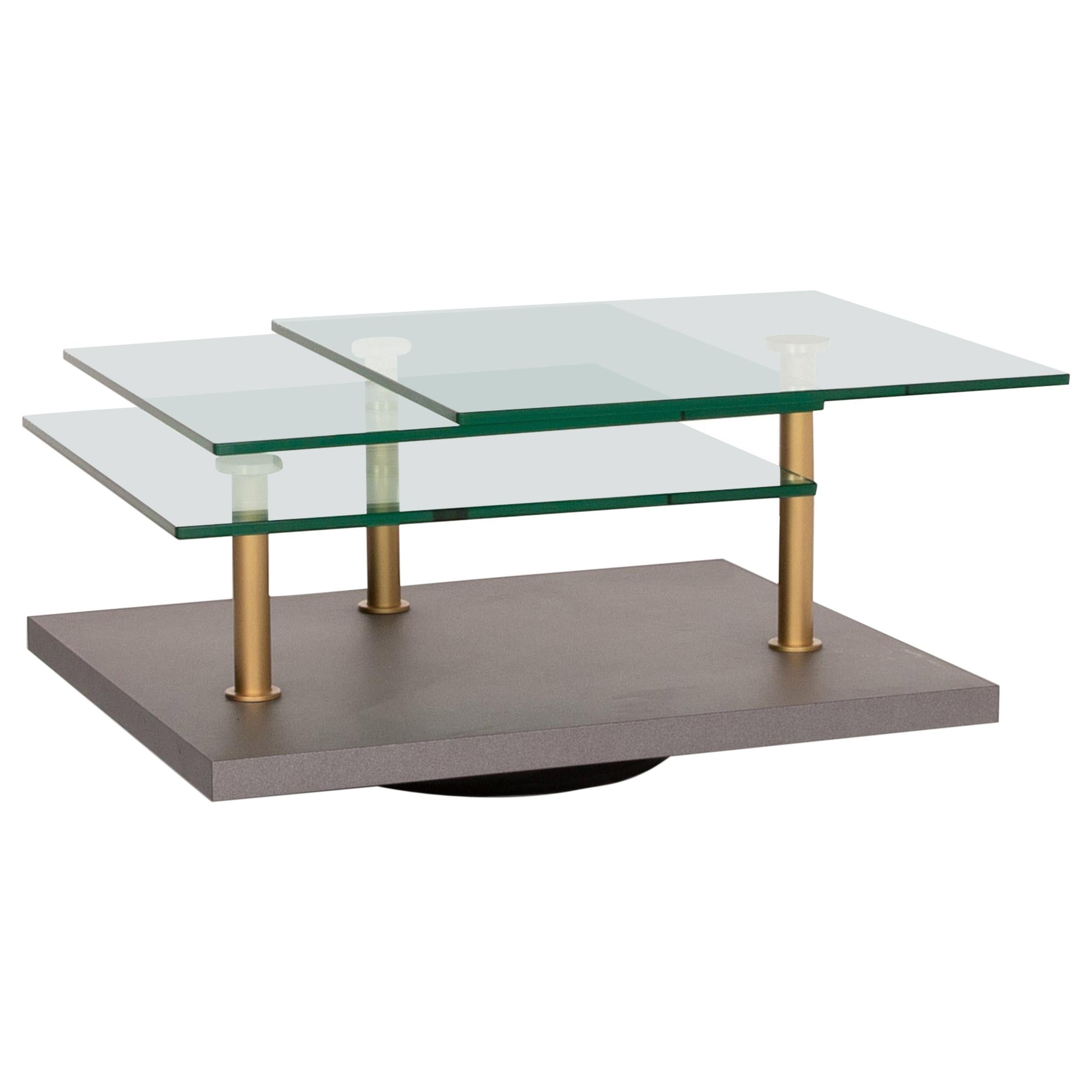 Ronald Schmitt K505 Glass Table Gray Coffee Table For Sale