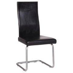 Ronald Schmitt Leather Chair Black Cantilever Armchair