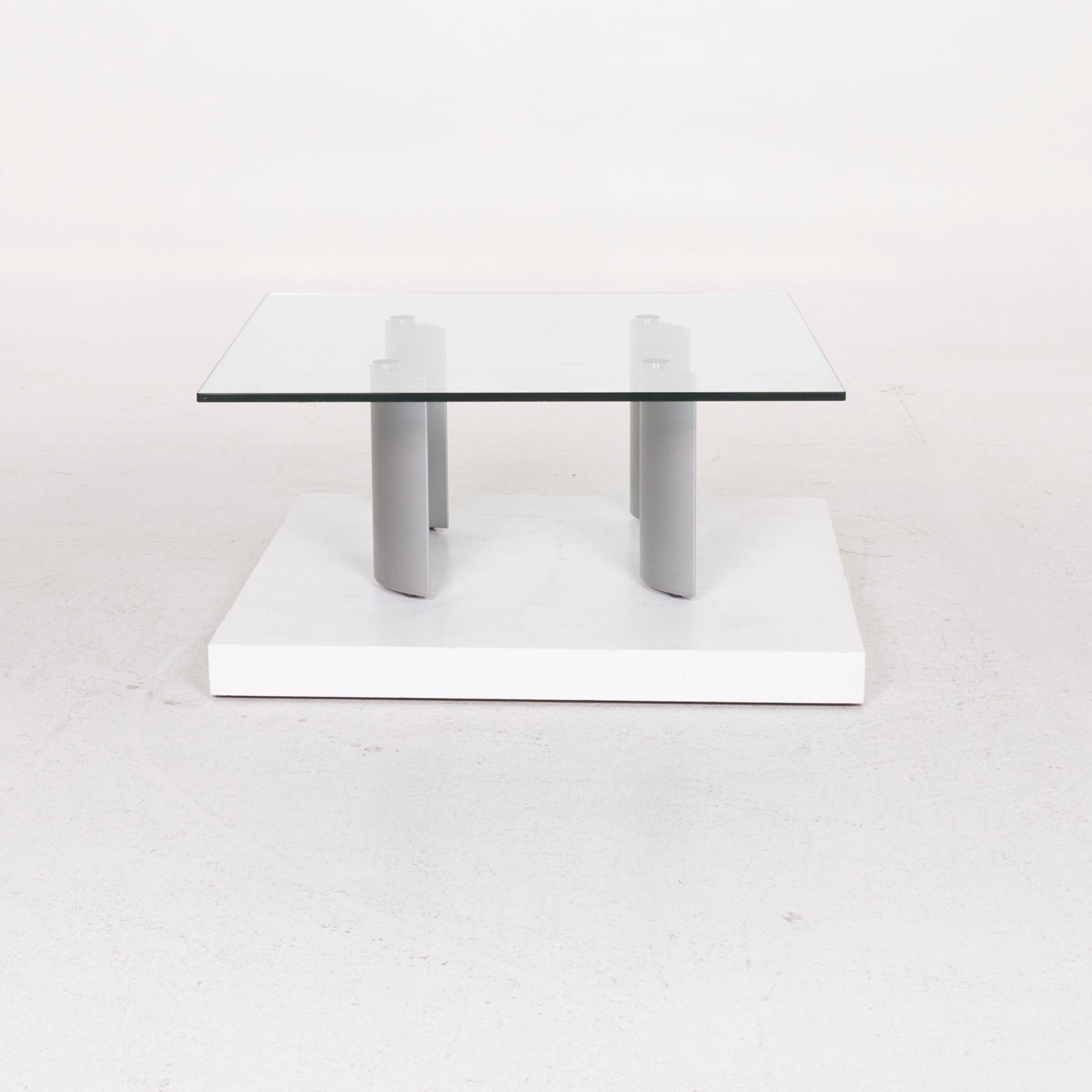 Ronald Schmitt Silver Glass Coffee Table For Sale 1