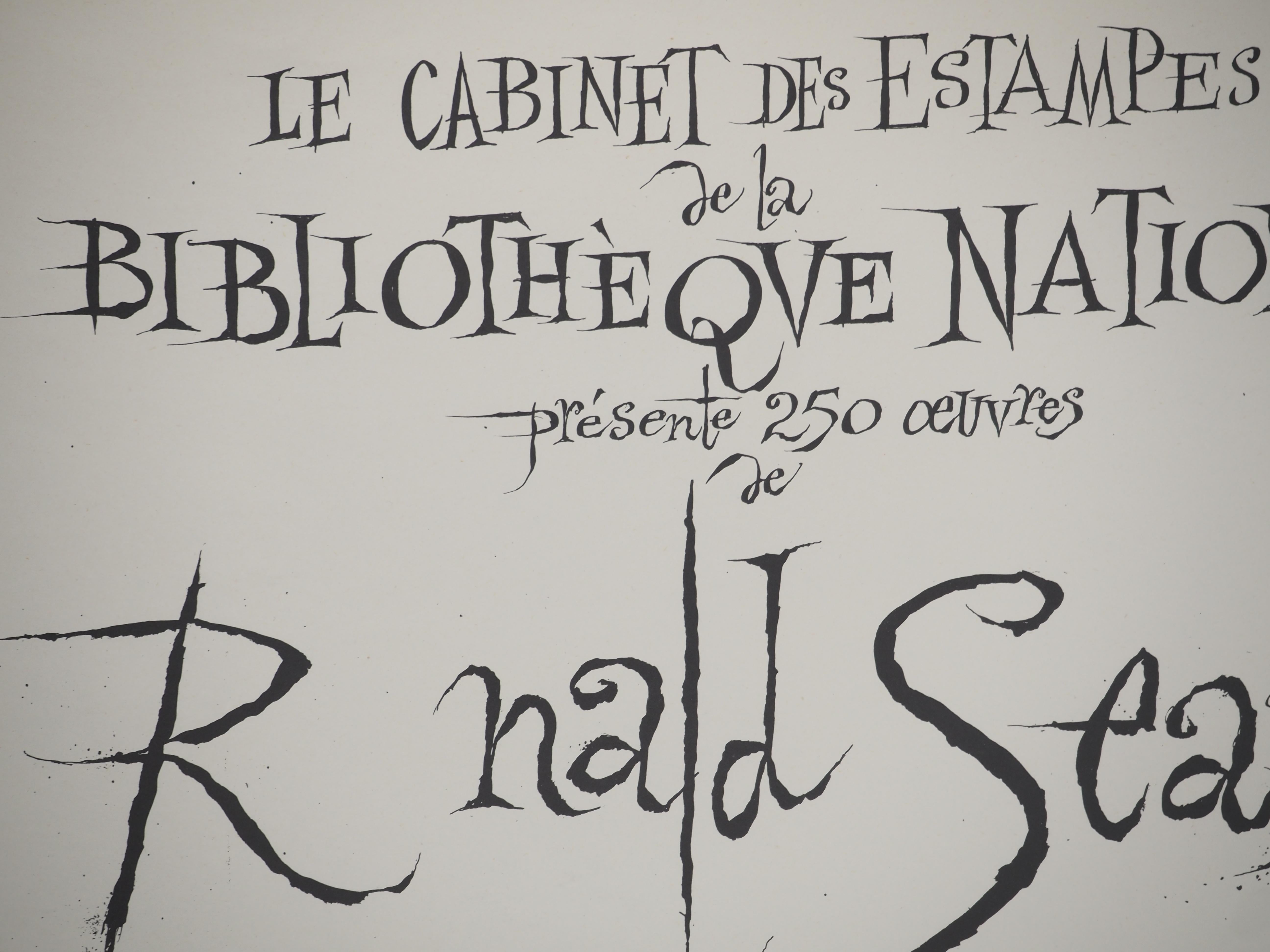 L'amante dei libri - Litografia originale, firmata in vendita 1