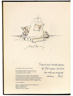Ronald Searle, Slightly Foxed, First Deluxe Edition with an Original Drawing