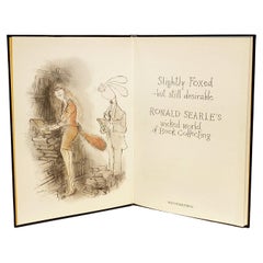 Ronald Searle, Slightly Foxed, première édition Deluxe avec un dessin original