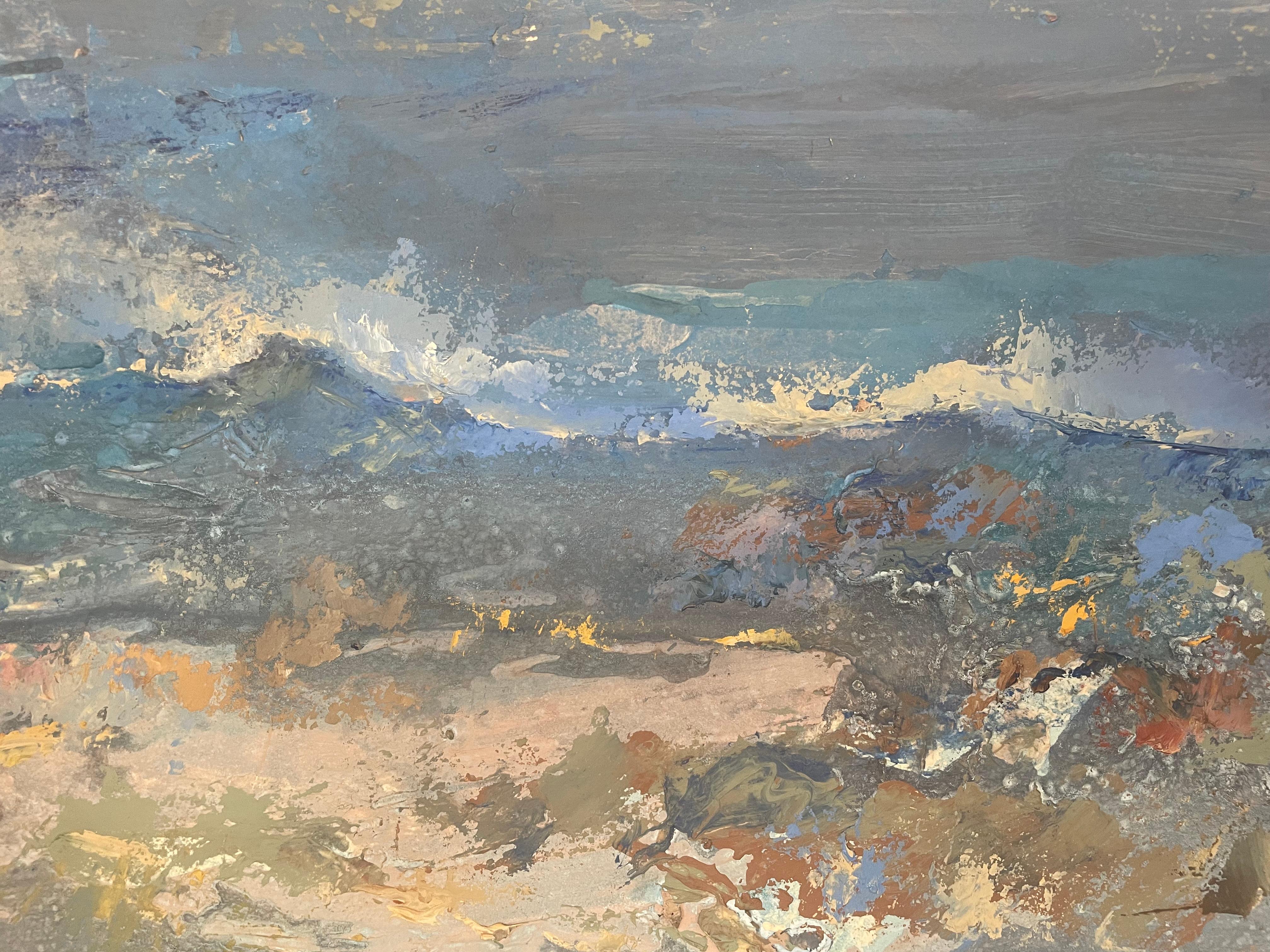 Blaue Wüste – Painting von Ronald Shap