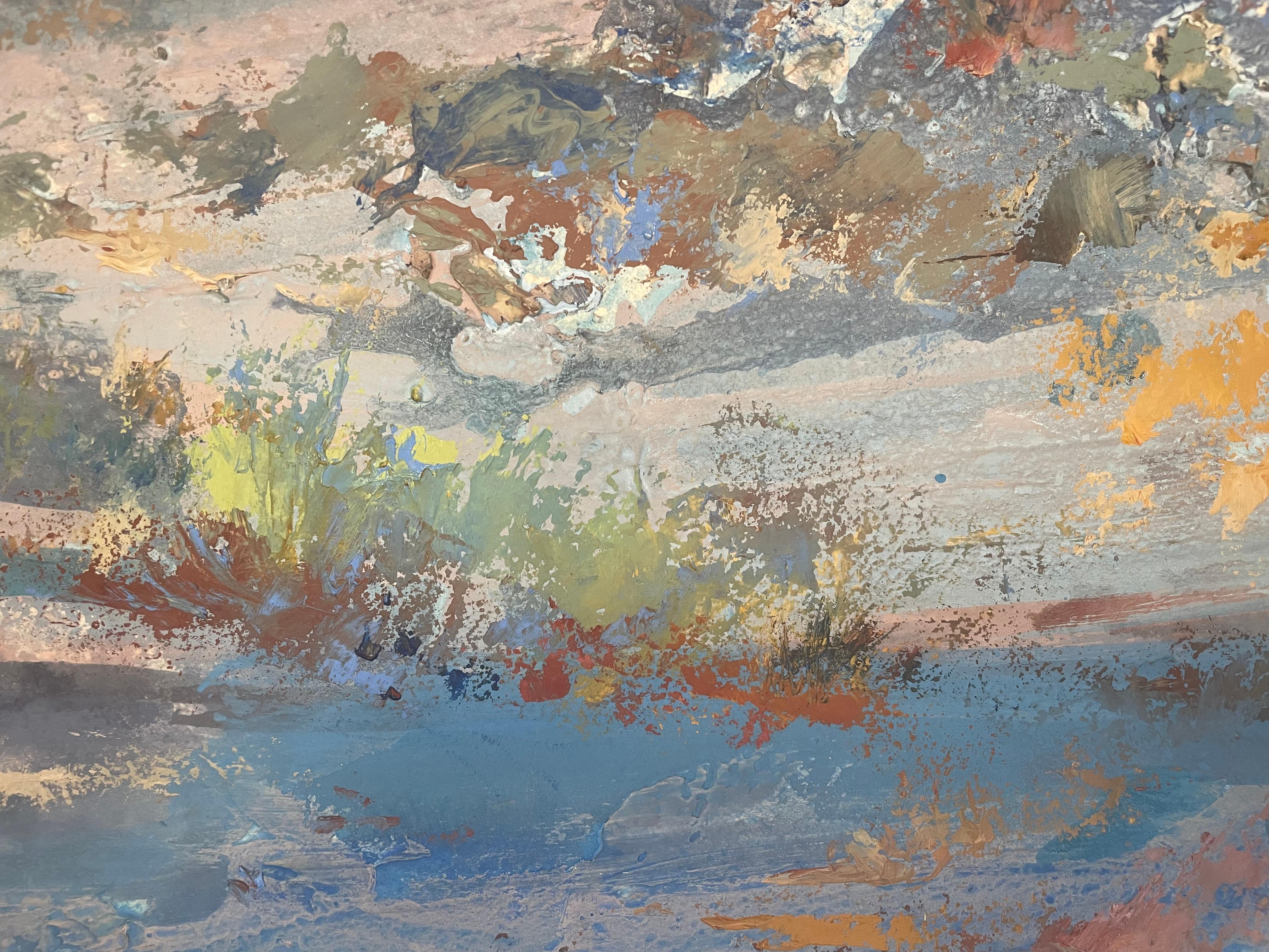 Blaue Wüste (Impressionismus), Painting, von Ronald Shap