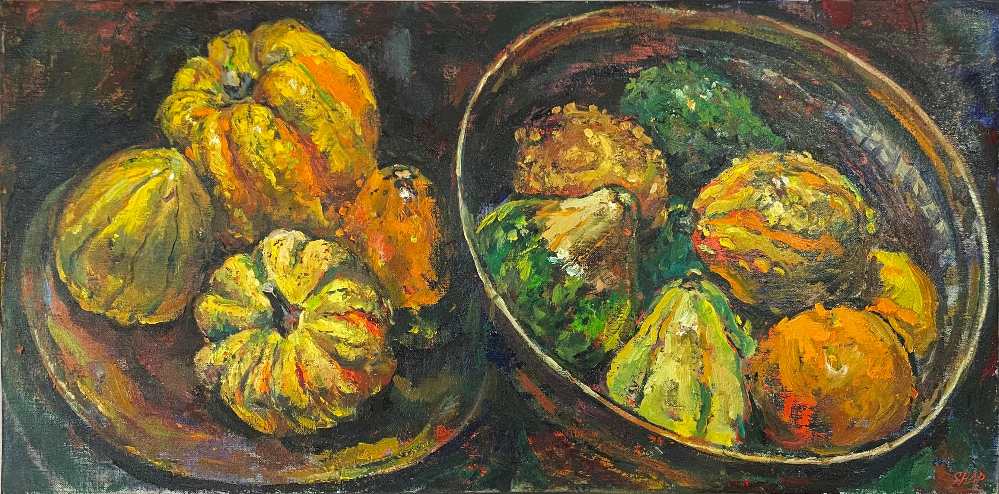 Ronald Shap Still-Life Painting – Doppelte Ernte