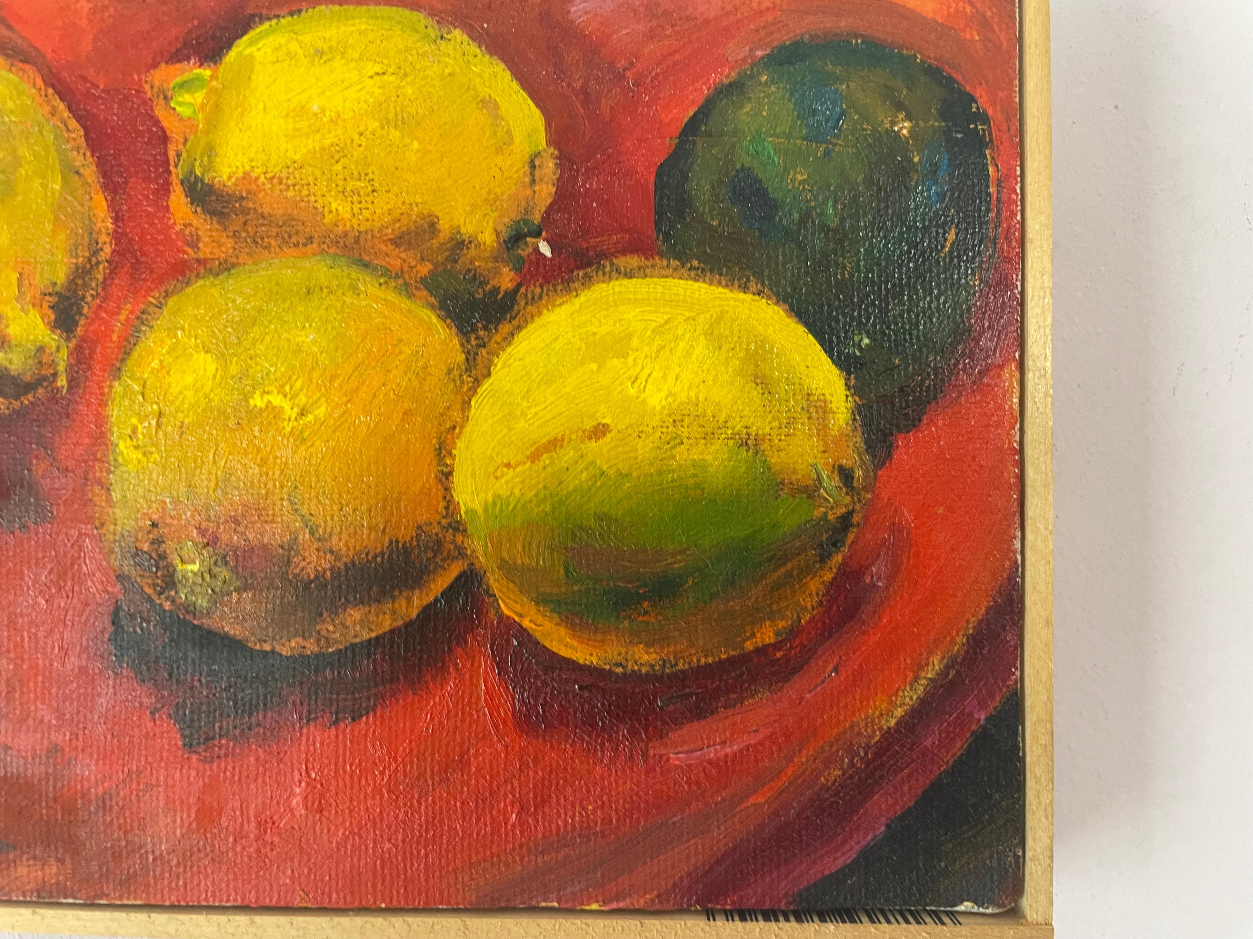 Lemons and lime - Painting by Ronald Shap