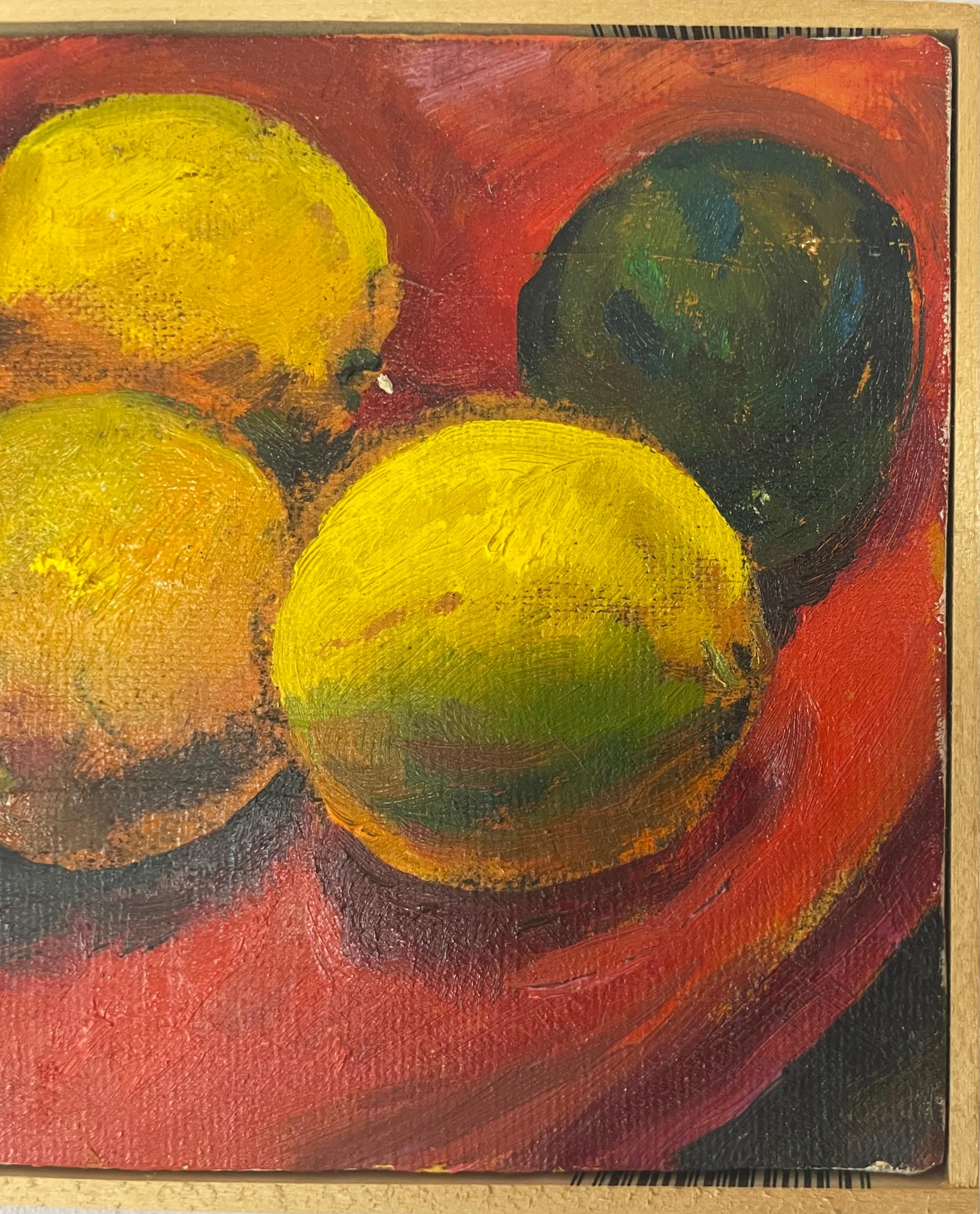 Lemons et chaux - Impressionnisme Painting par Ronald Shap