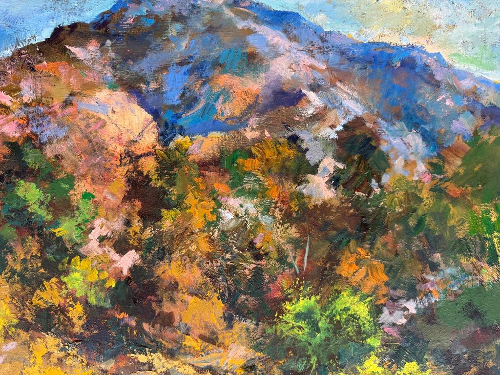 Los Angeles Mountains - Impressionist Painting by Ronald Shap