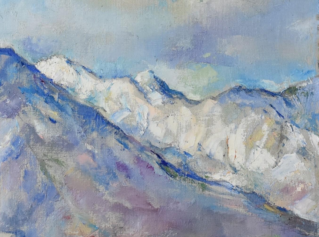 San-Gabriel-Berge – Painting von Ronald Shap