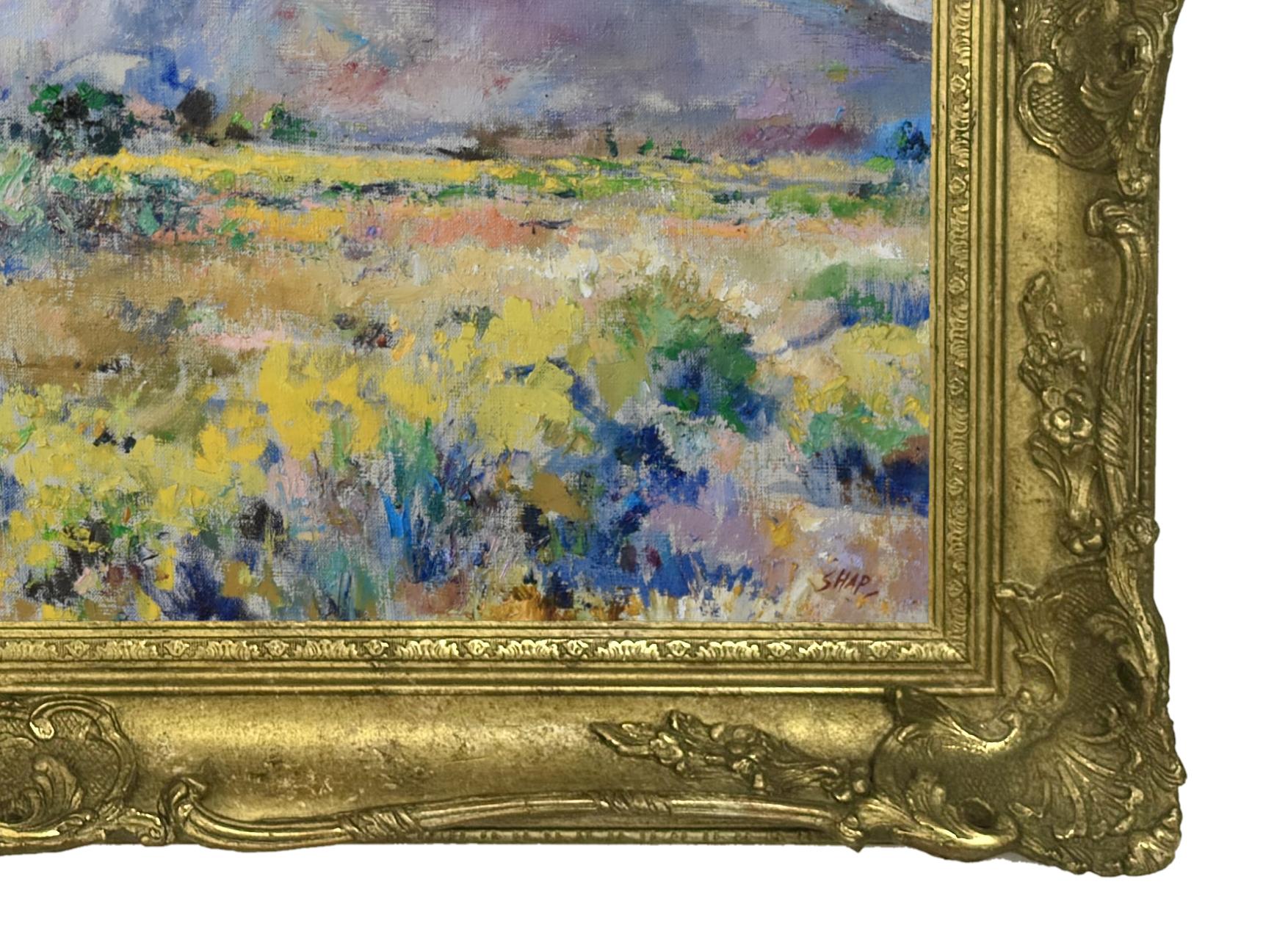 San-Gabriel-Berge (Braun), Landscape Painting, von Ronald Shap