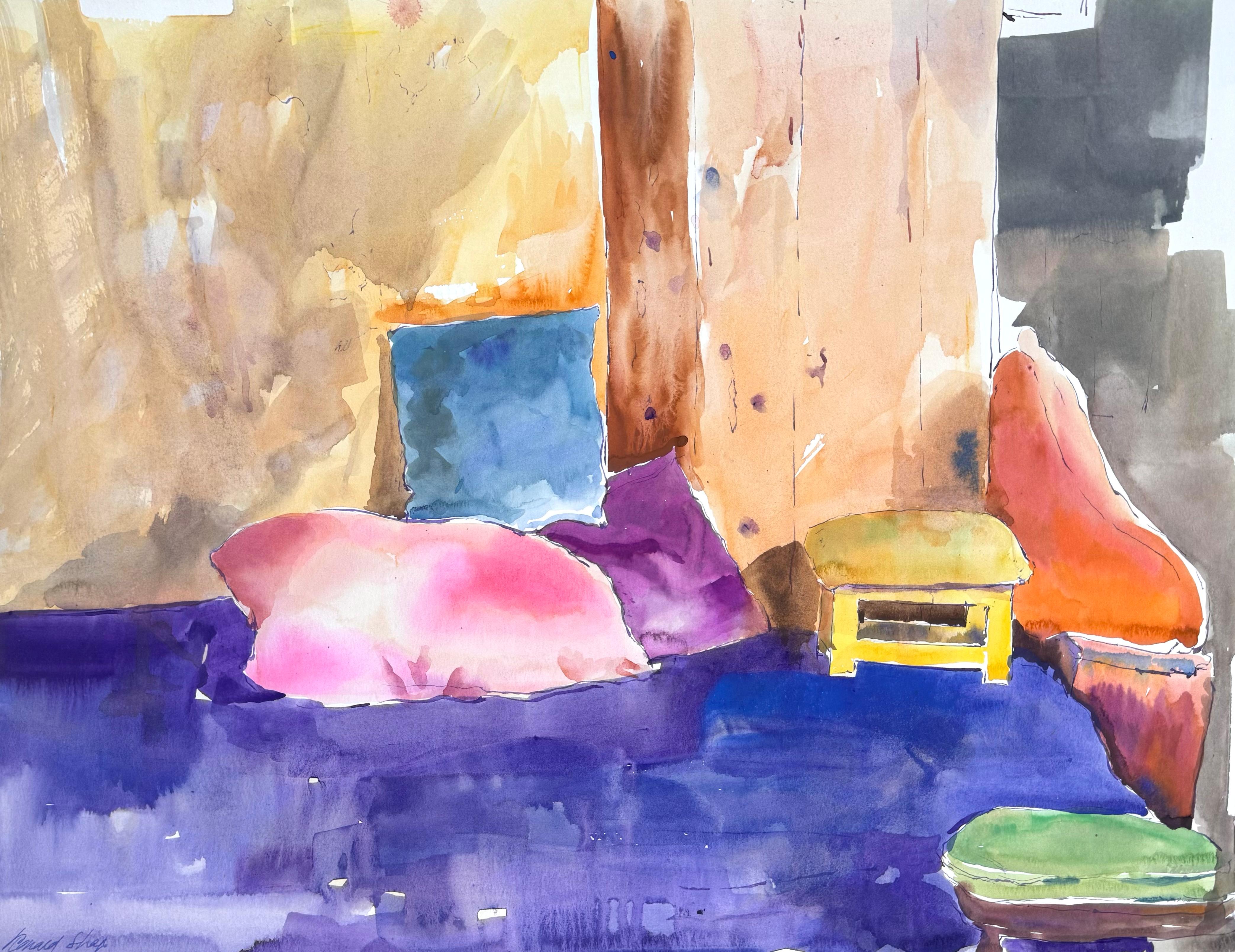 Sechs Kissen – Painting von Ronald Shap