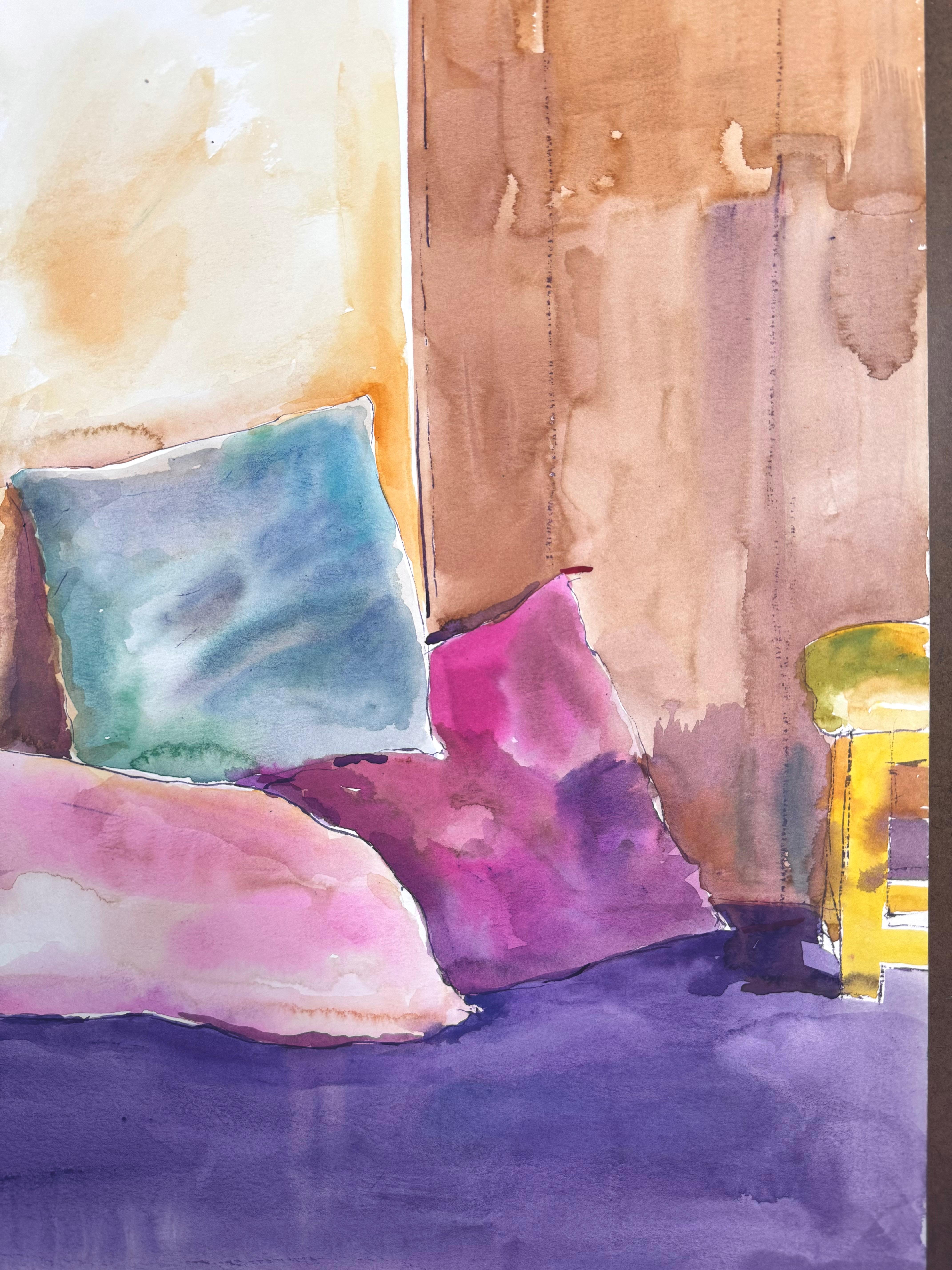 Trois coussins - Painting de Ronald Shap