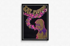 Circa 1970 original psychedelic poster by Ronald Slabbers Eat Flowers
