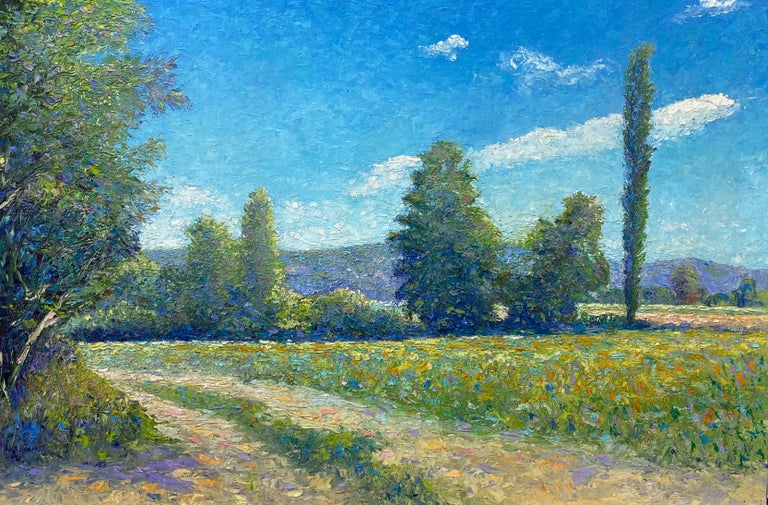 Ronald Soeliman Figurative Painting - Dordogne (France)- 21st Century Contemporary Impressionistic Landscape Painting