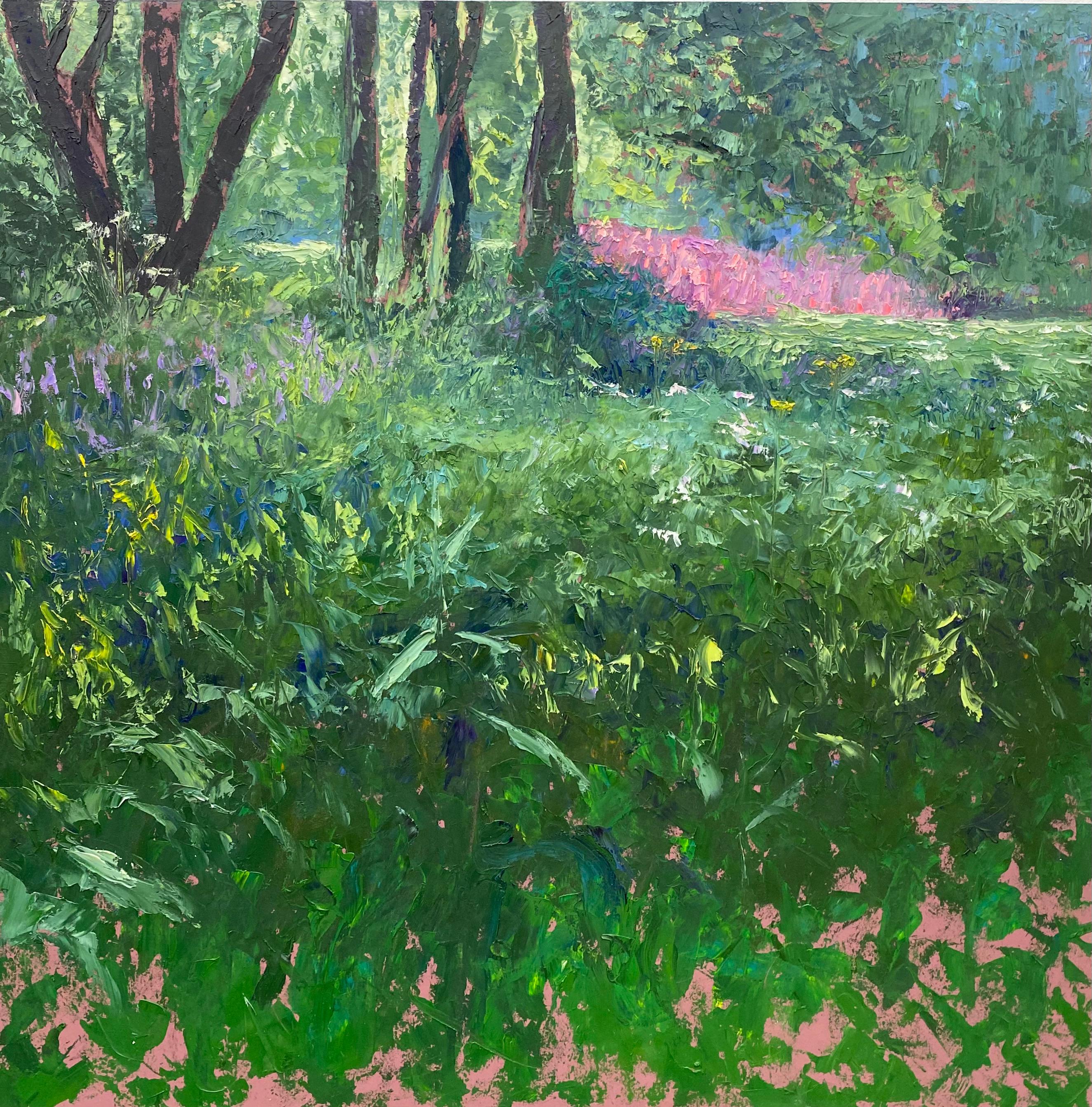 Ronald Soeliman Figurative Painting - Fireweed- 21st Century Contemporary Impressionistic Dutch Landscape Painting