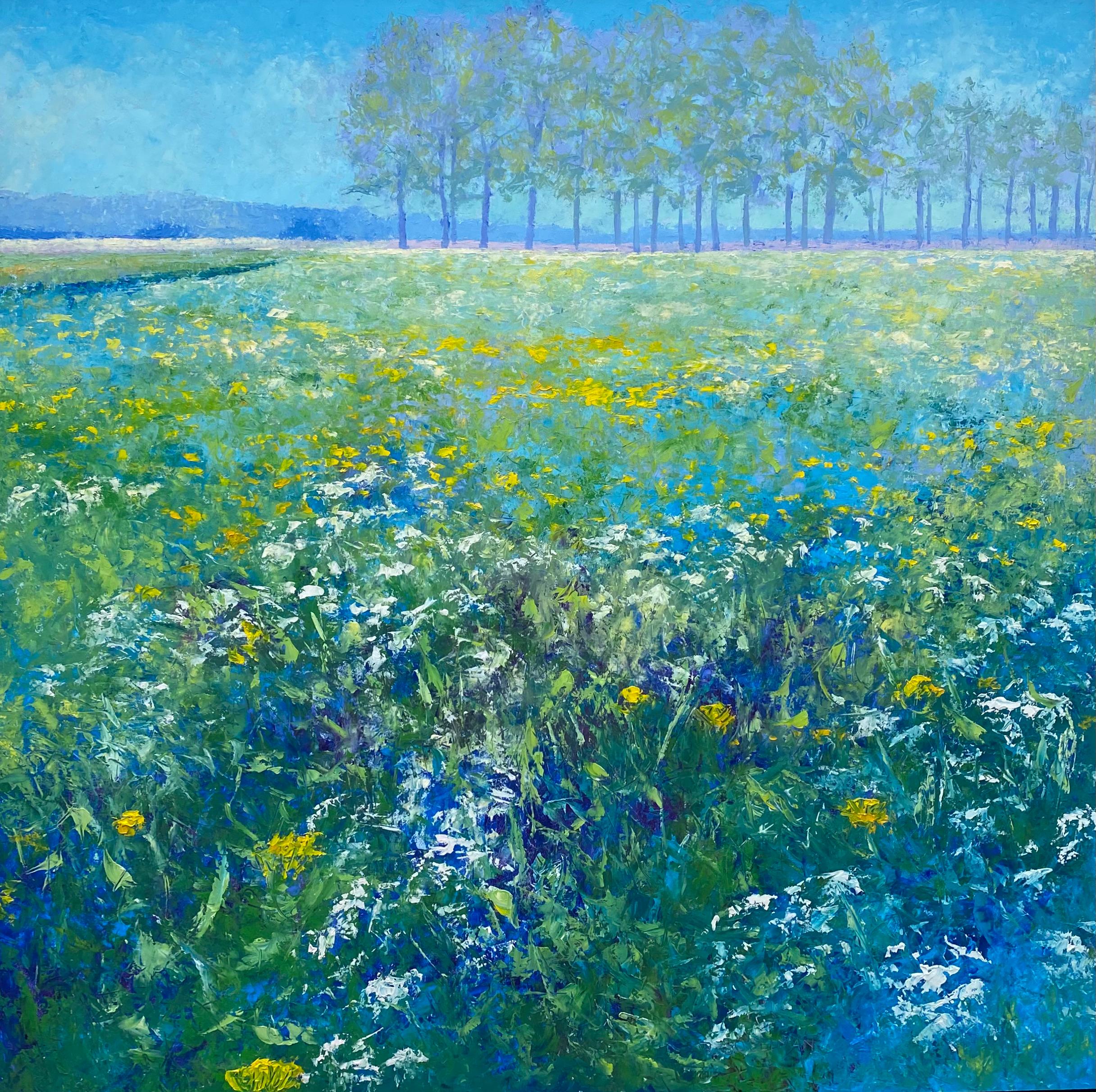 The Fields- 21st Century Contemporary Impressionistic Dutch Landscape Painting