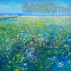 The Fields - Contemporary Impressionistic Dutch Landscape Painting des 21. Jahrhunderts