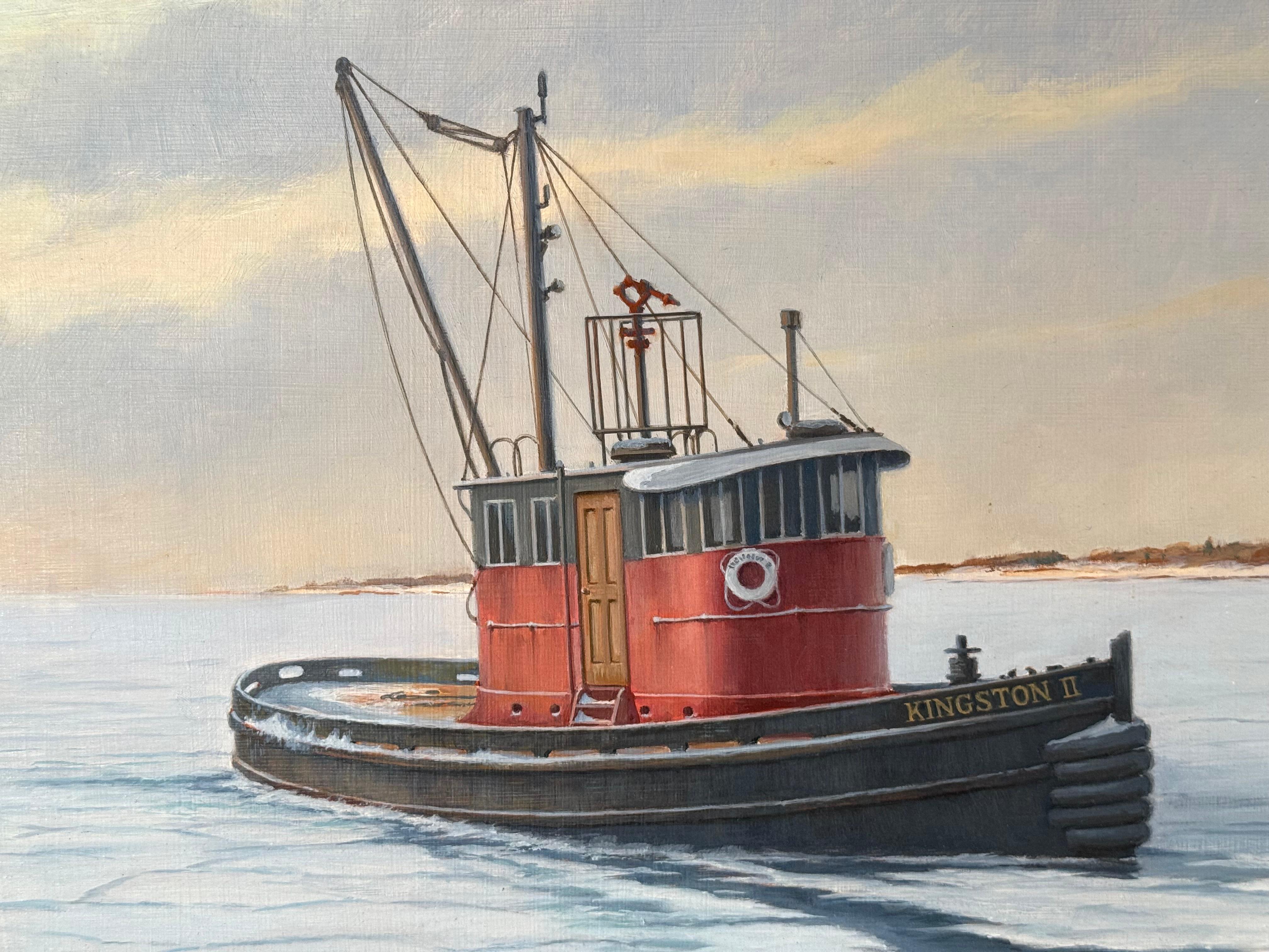 “Kingston 2 Tugboat” (Akademisch), Painting, von Ronald Soporito