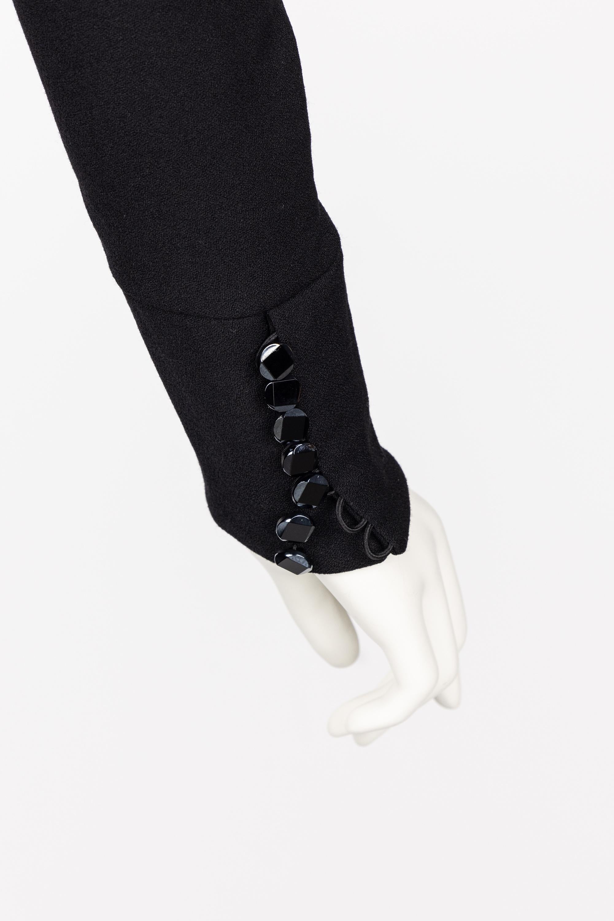 Ronald van der Kemp Demi Couture Fall 2018 Robe noire sculpturale en vente 5