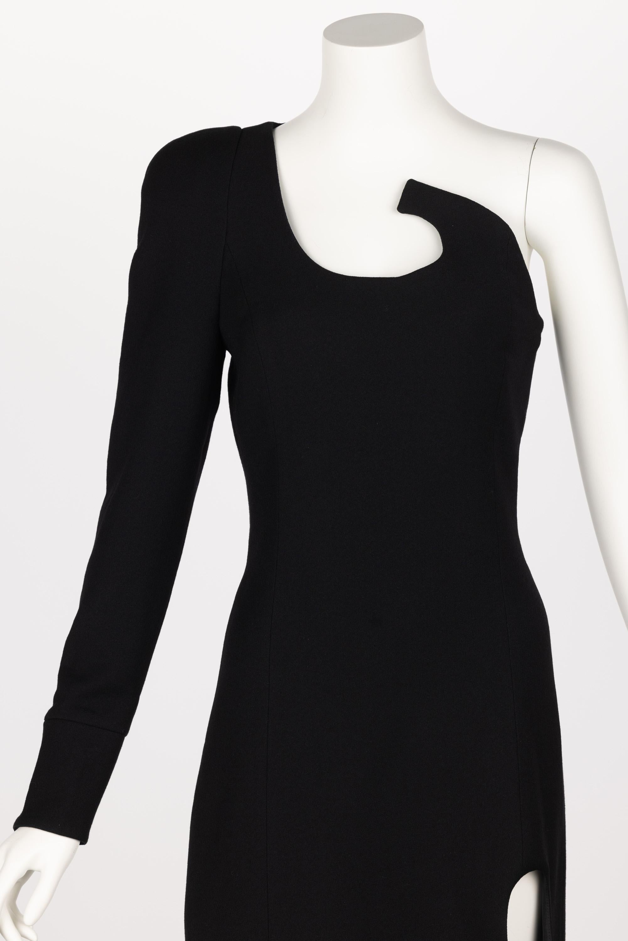 Ronald van der Kemp Demi Couture Fall 2018 Robe noire sculpturale en vente 3