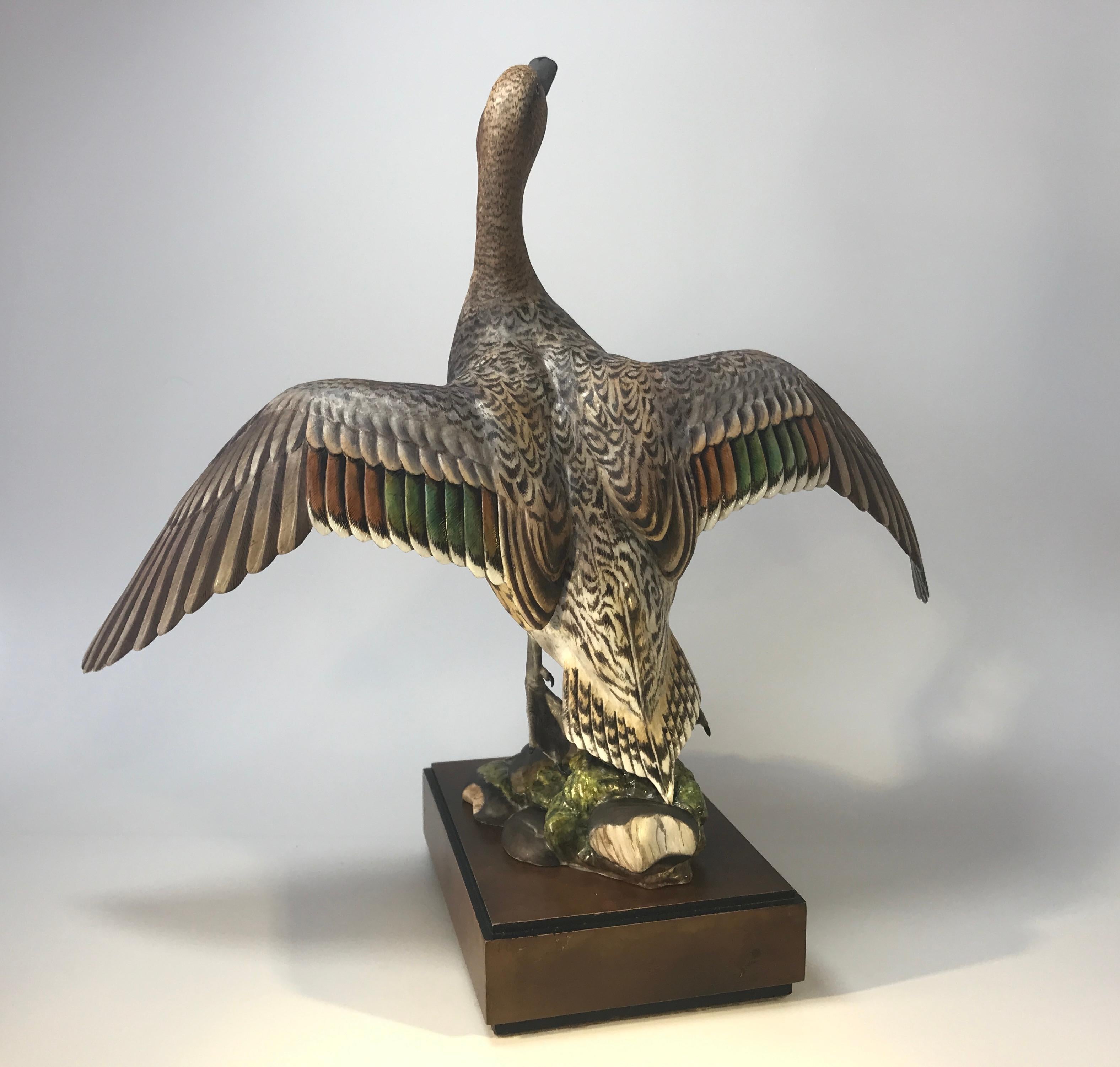 Ronald Van Ruyckevelt, Royal Worcester, Porcelain Pair of American Pintail Birds 3