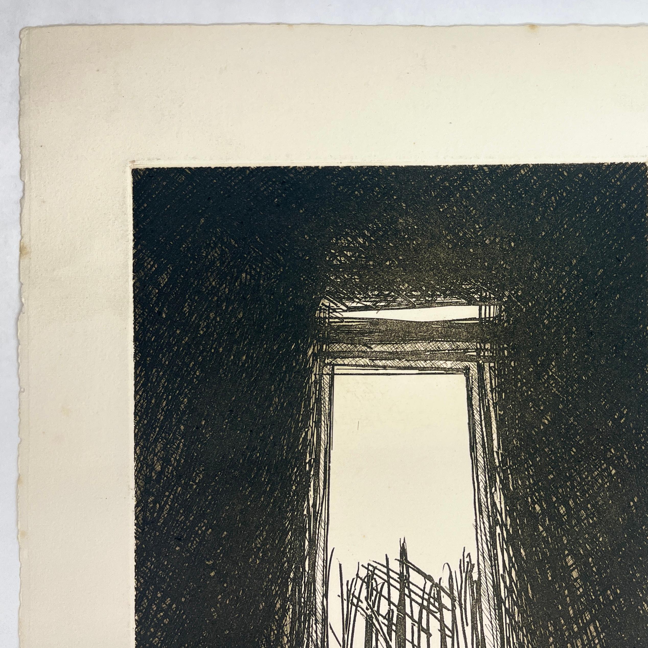 Gravure originale argentinienne signée à la main en édition limitée n7 en vente 1