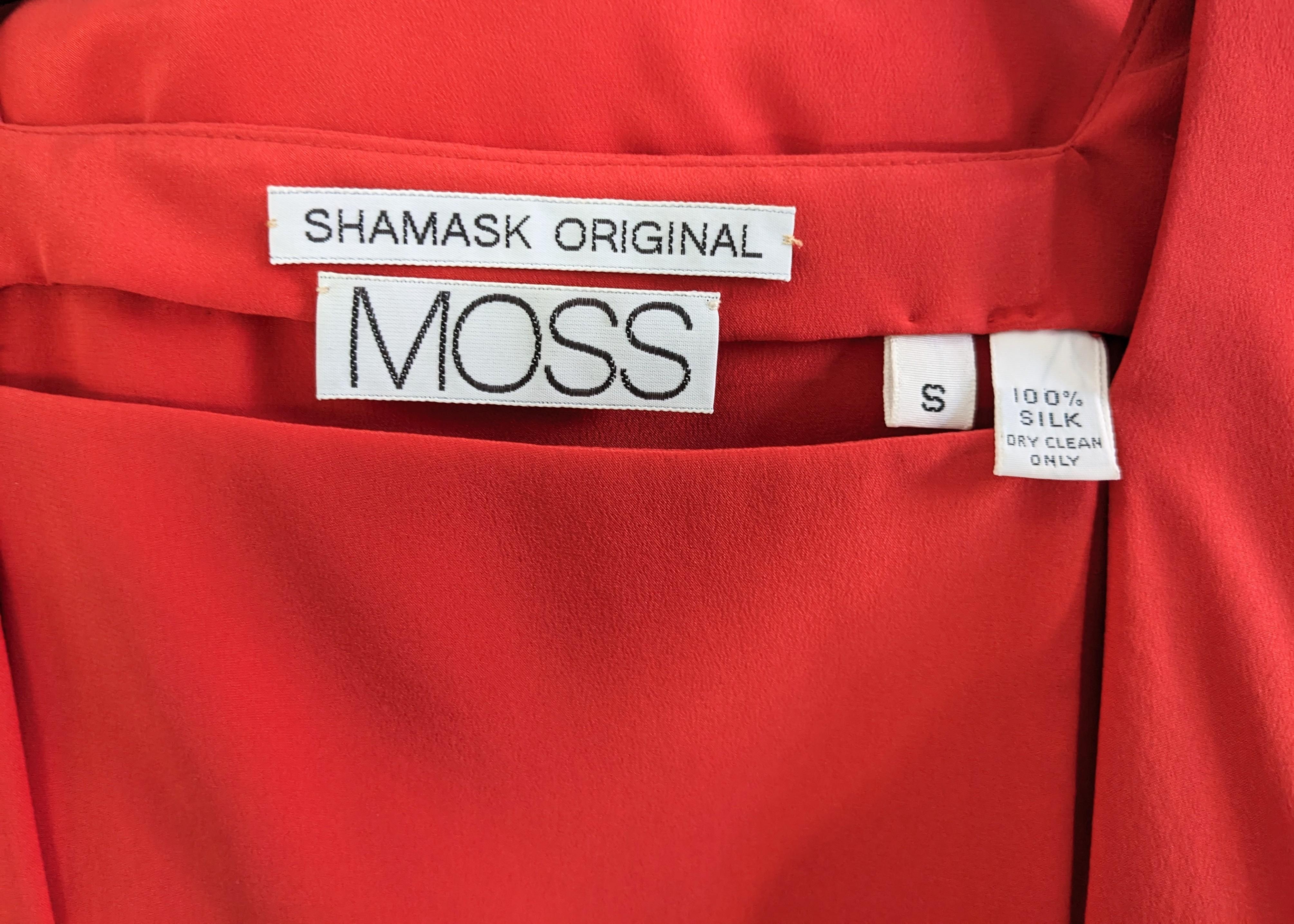 Top de crepé de seda Ronaldus Shamask para Moss en venta 3