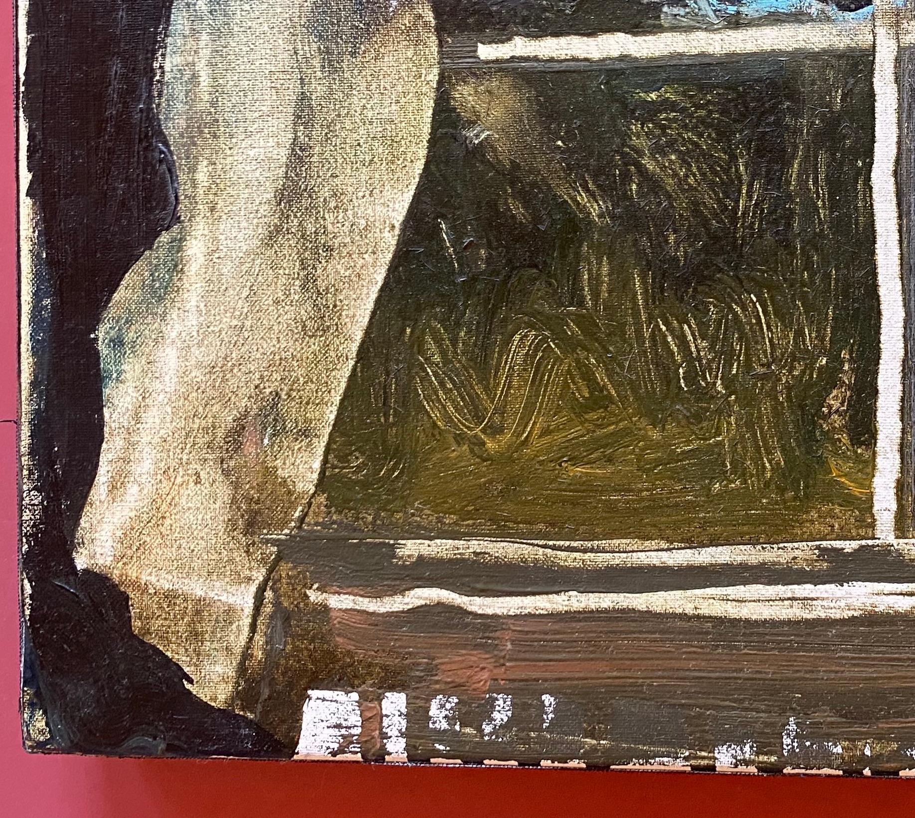 Ronan Barrot - Huile -L’orage de la fenêtre de notre livre For Sale 5