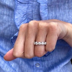 Five Diamond Crown Eternity Ring