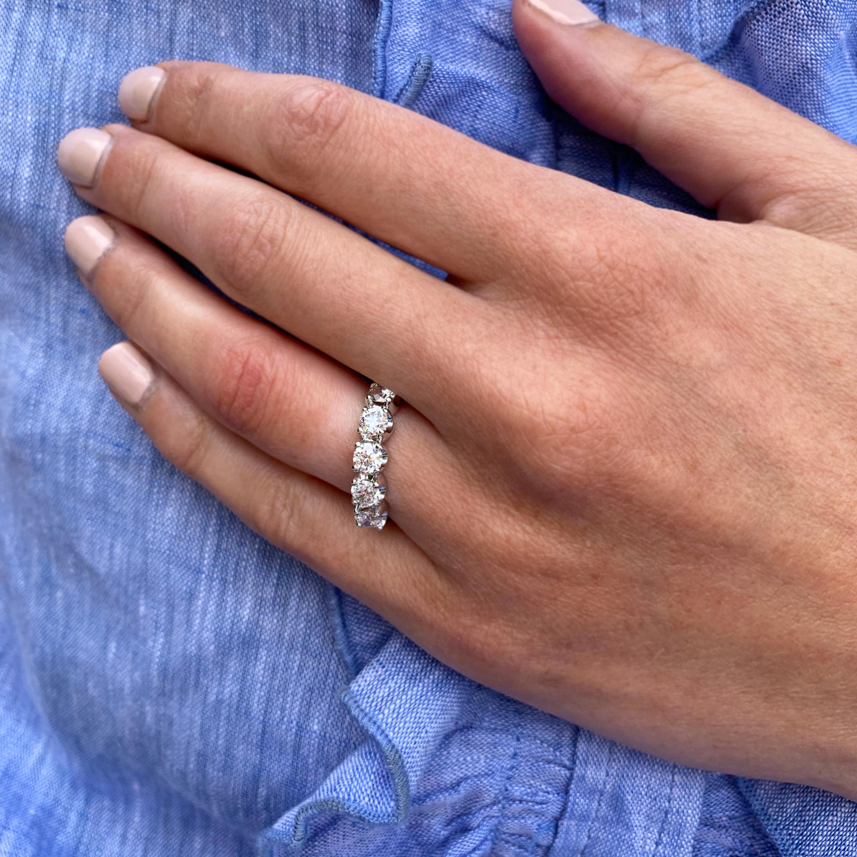 five diamond eternity ring