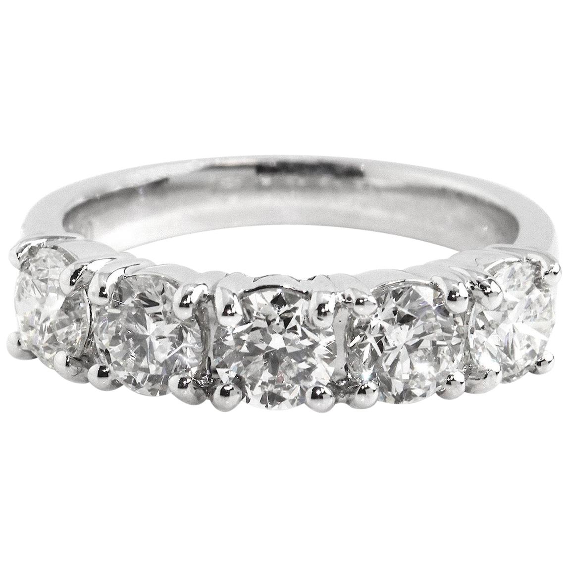 GIA Certified 2.00 Carat Diamond Eternity Ring For Sale