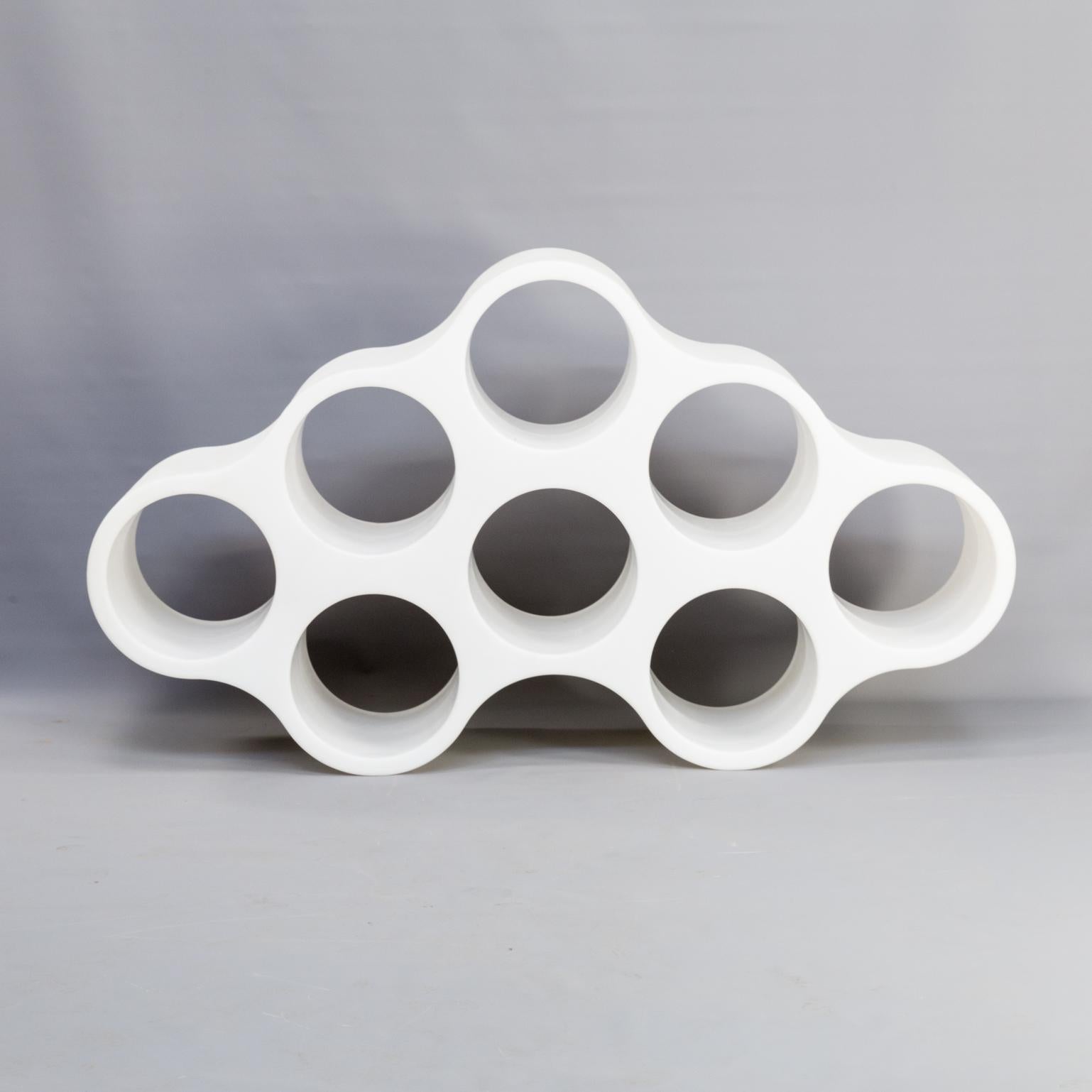 Ronan & Erwan Bouroullec ‘cloud’ wall unit for Cappellini. Made with rotational moulding technology, in white polyethylene 'cloud' is a two-sided bookshelf with hollow compartments. Cloud is an extravagant furnishing element with a pop flair and an