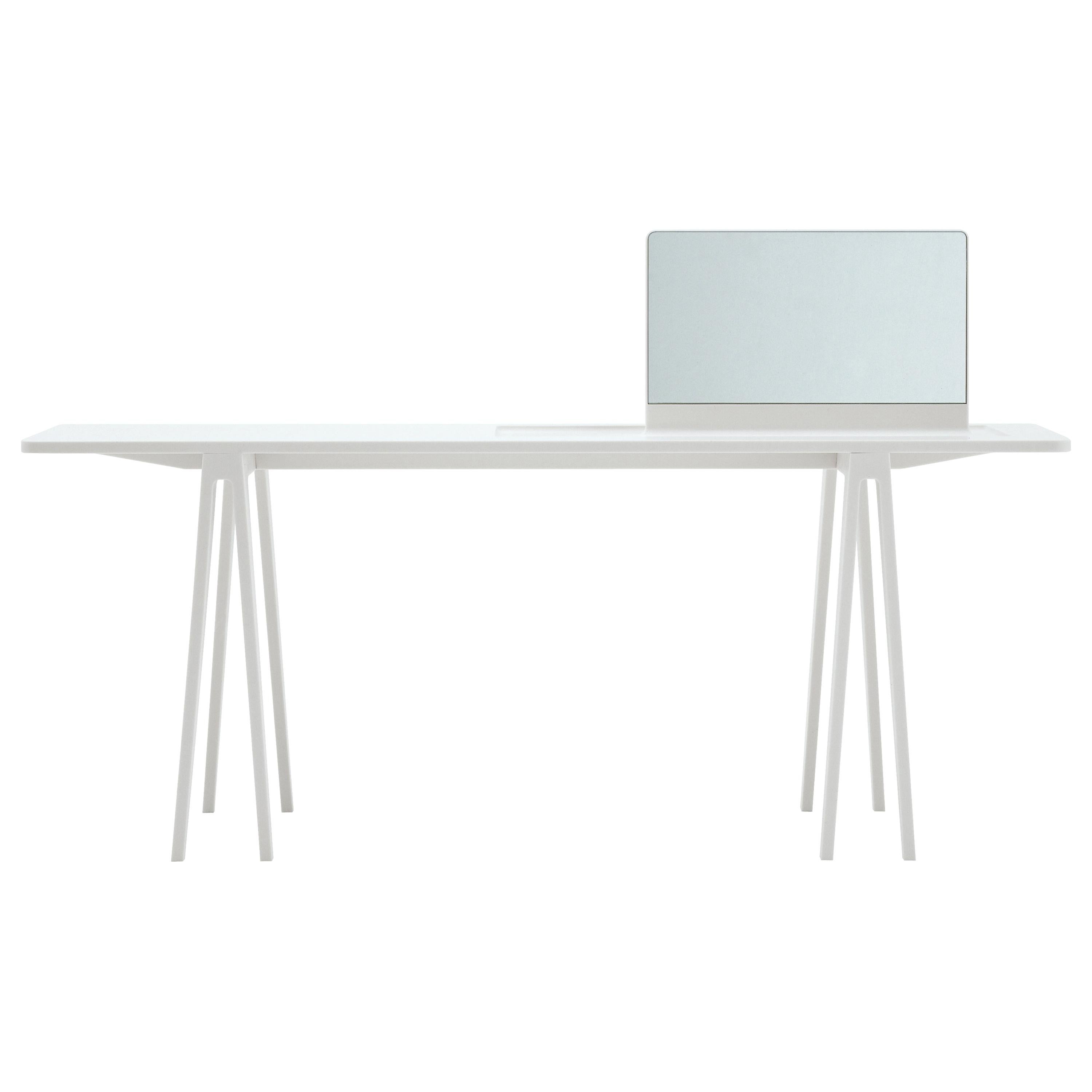 Ronan & Erwan Bouroullec Console w/ Mirror Table in White Corian for Cappellini