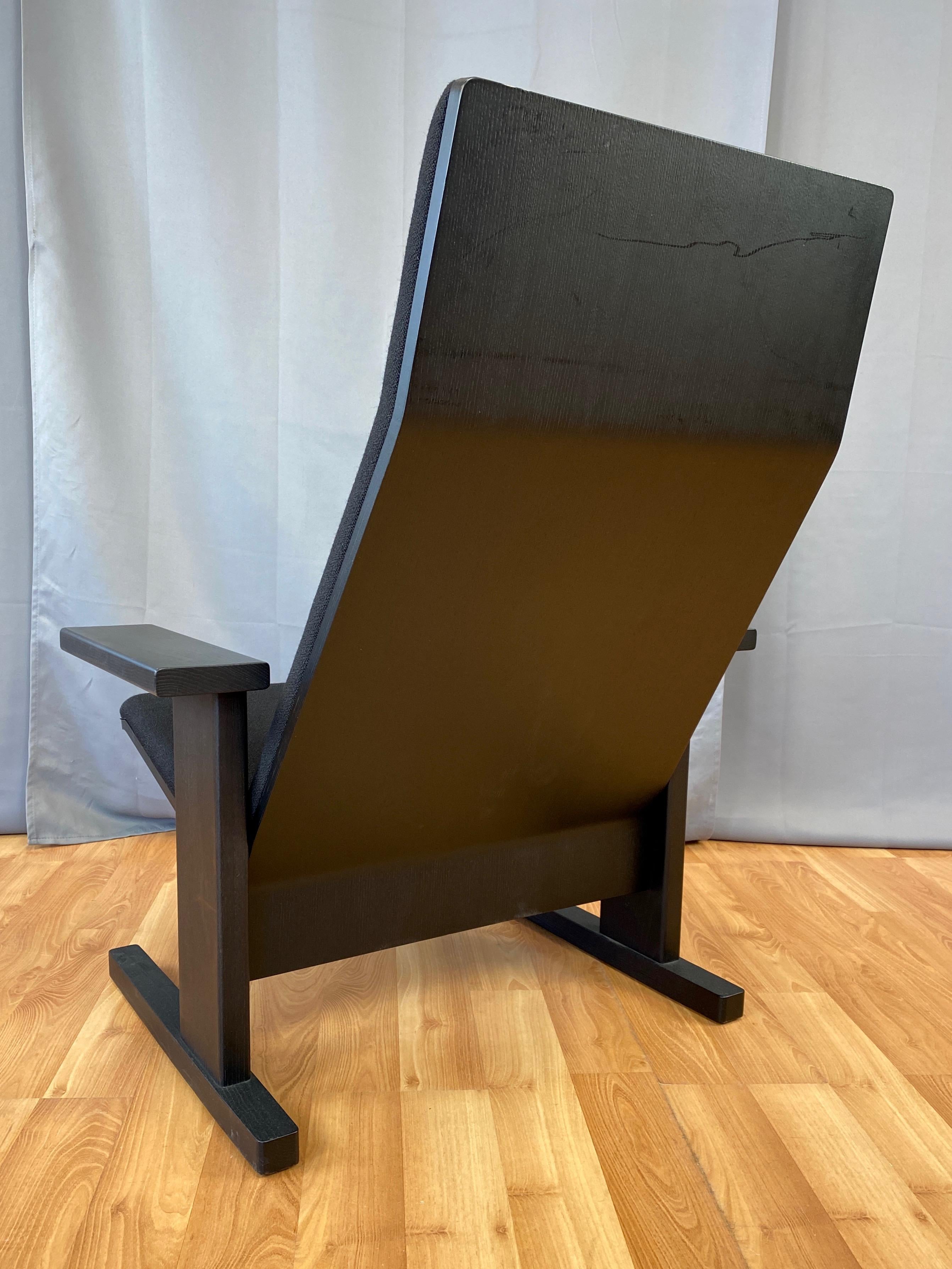 Italian Ronan & Erwan Bouroullec for Mattiazzi Black Quindici Lounge Chair, 2018 For Sale