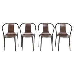 Esszimmerstühle aus dunkler Eiche von Ronan & Erwan Bouroullec für Vitra Belleville, 4er-Set, Belleville